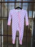 Bamboo Zippy Pink Checkerboard