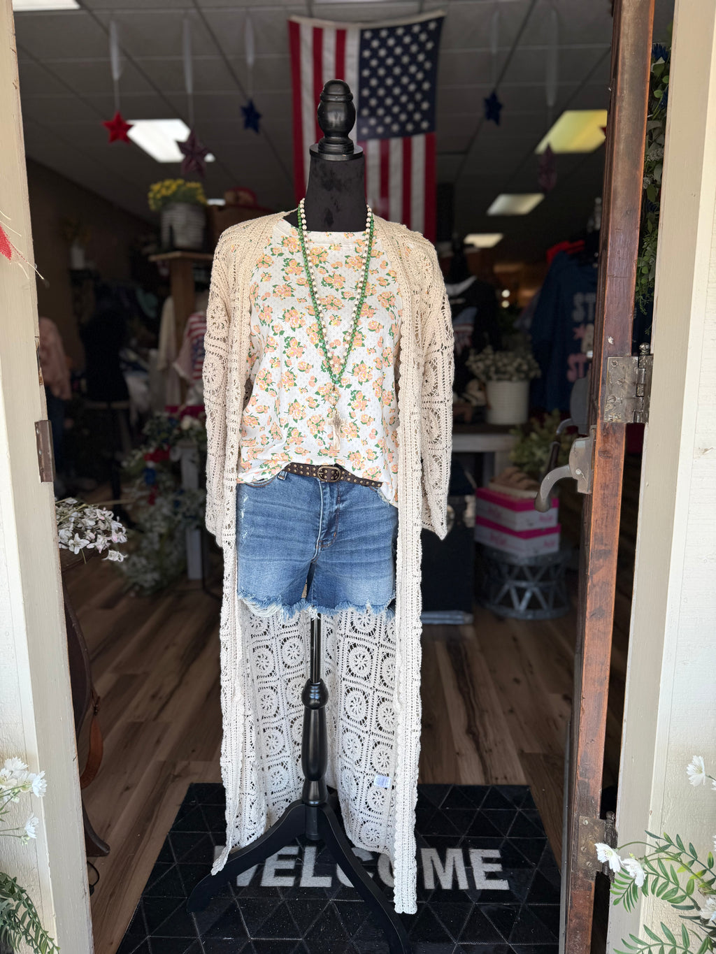 Peach Blossom Flutter Top