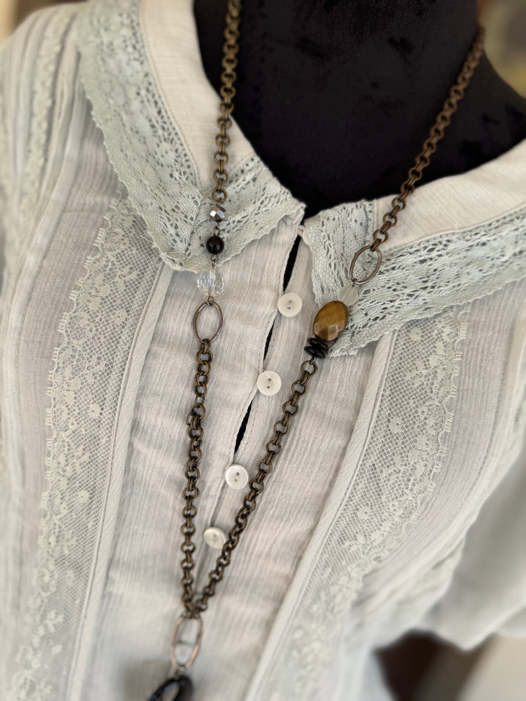 Prairie Sky Peplum Blouse