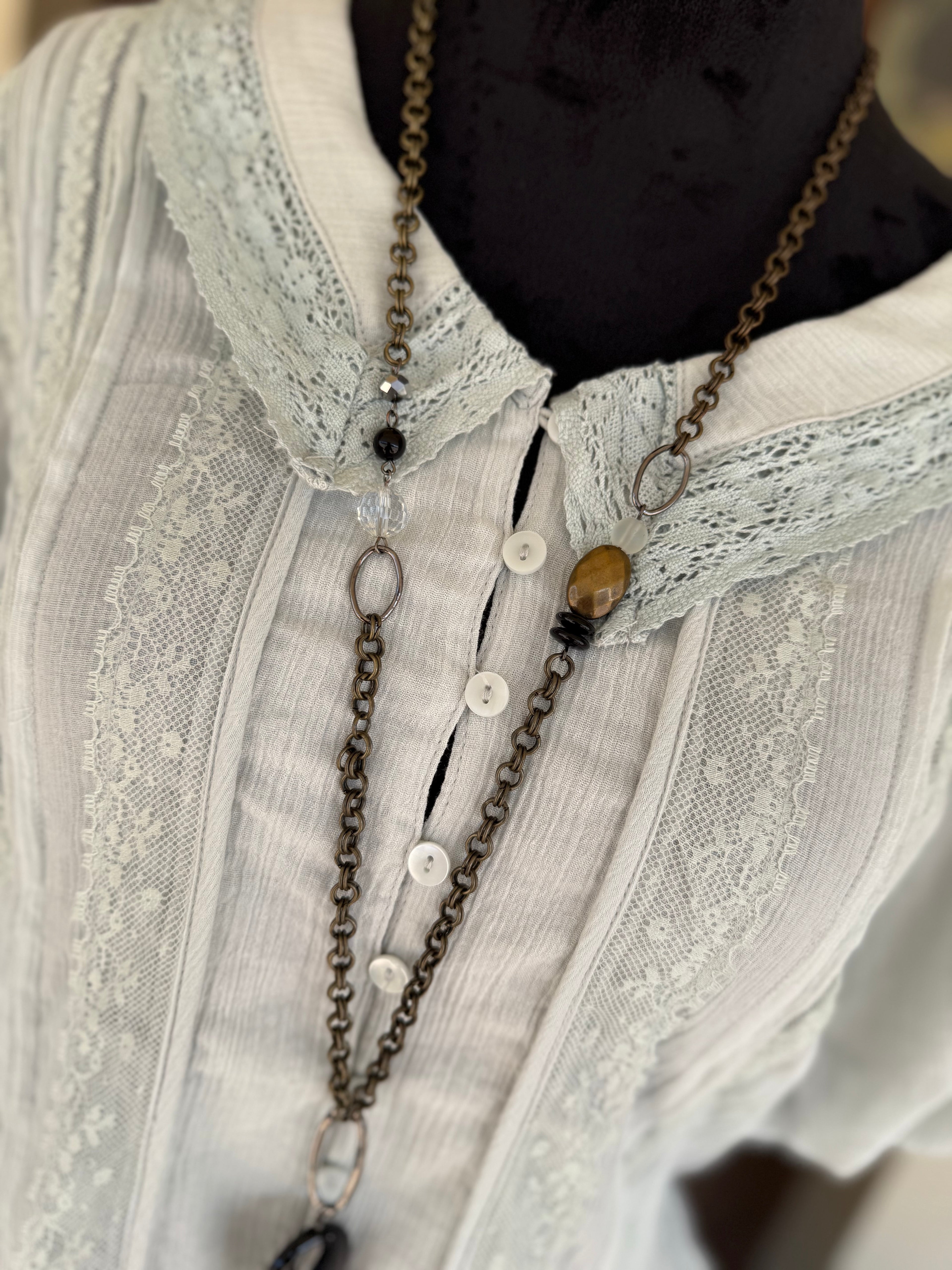 Prairie Sky Peplum Blouse