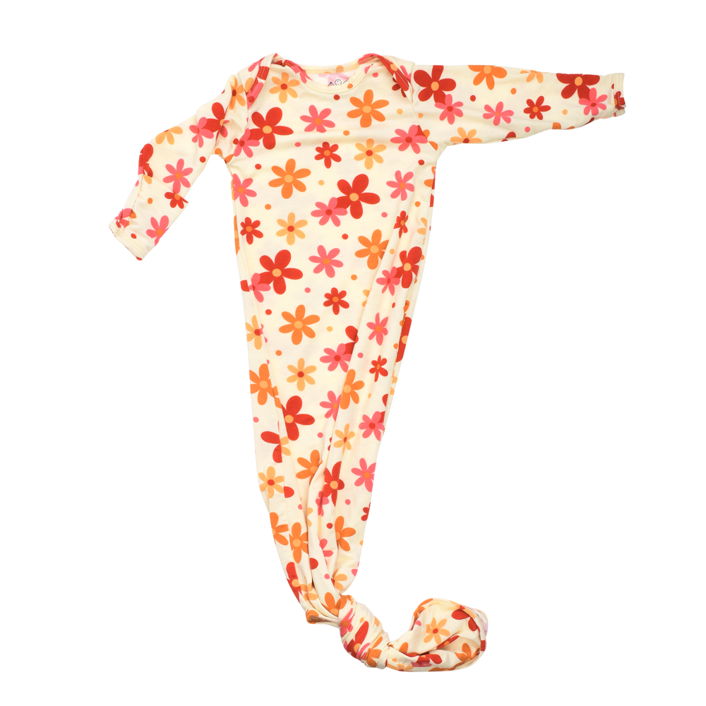 Groovy Garden Newborn Baby Gown