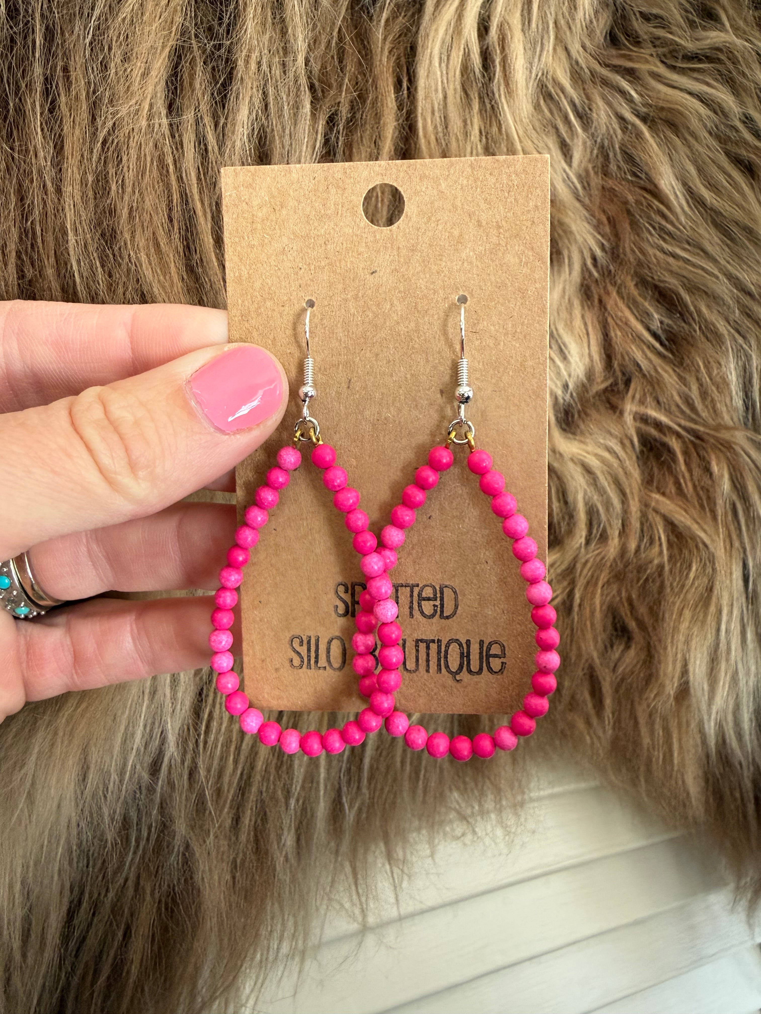 Mini Stone Drop Earrings
