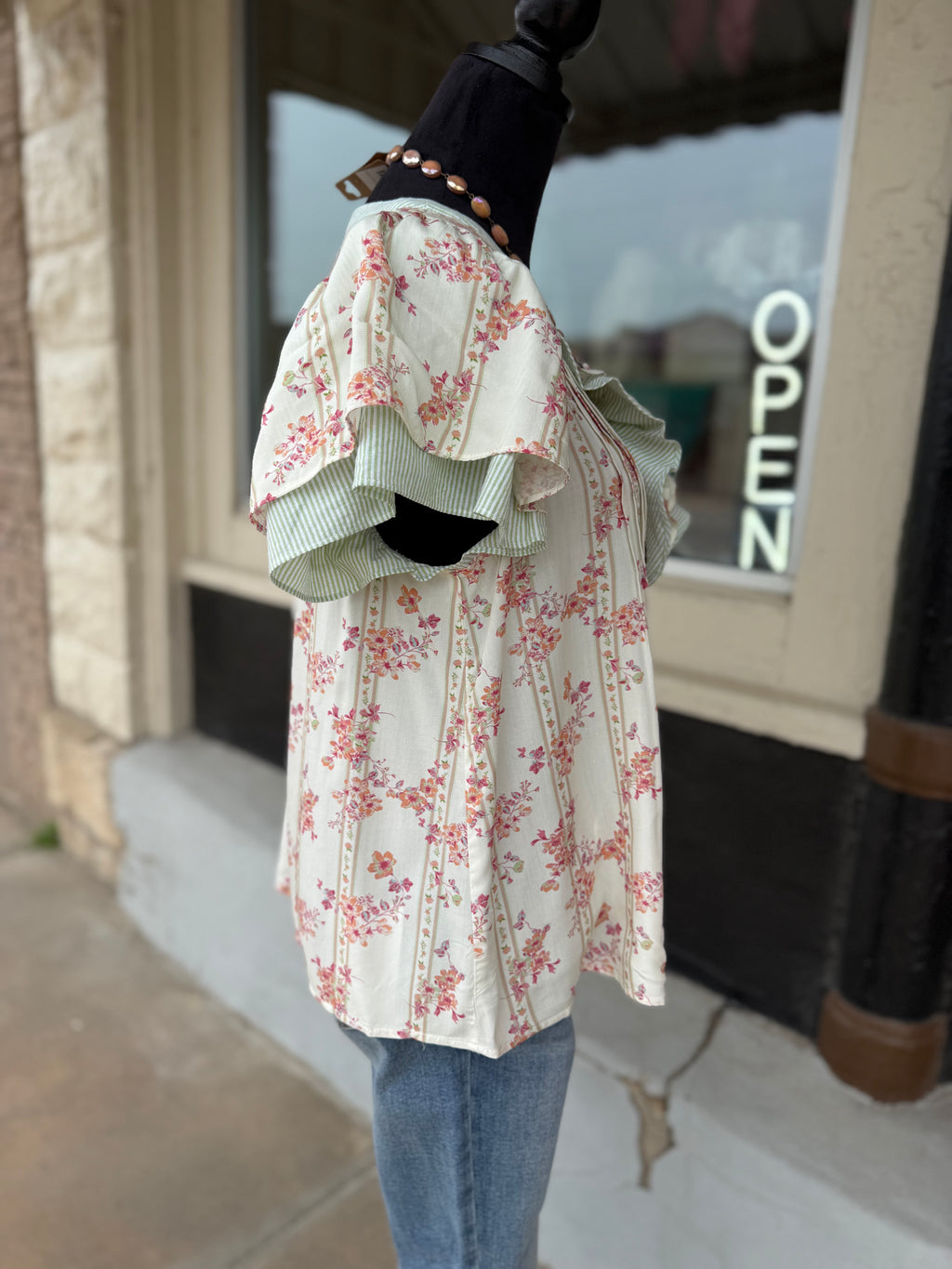 Spring Meadow Ruffle Top