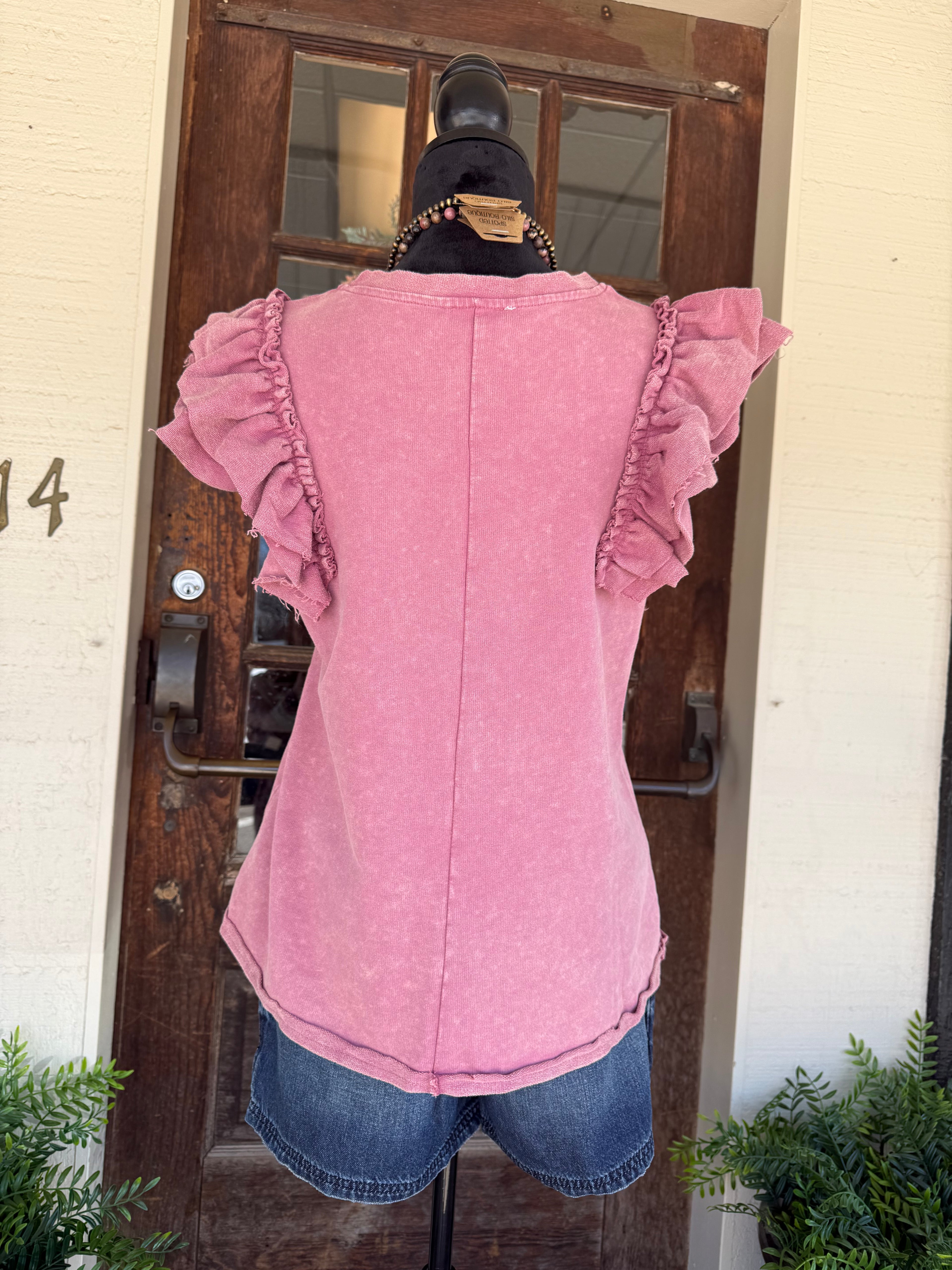 Pretty in Mauve Top