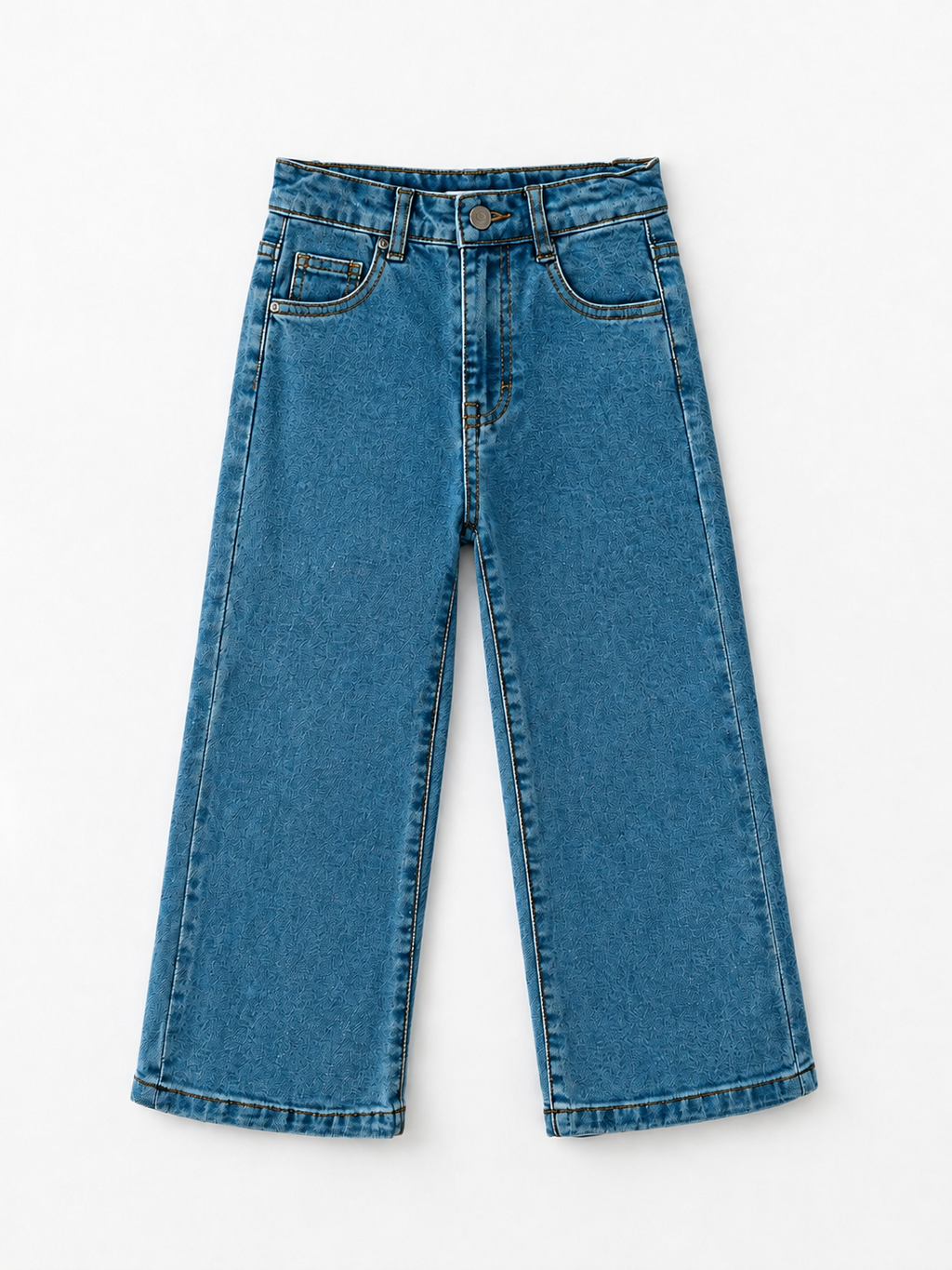 Girls Wide Leg Denim Jeans