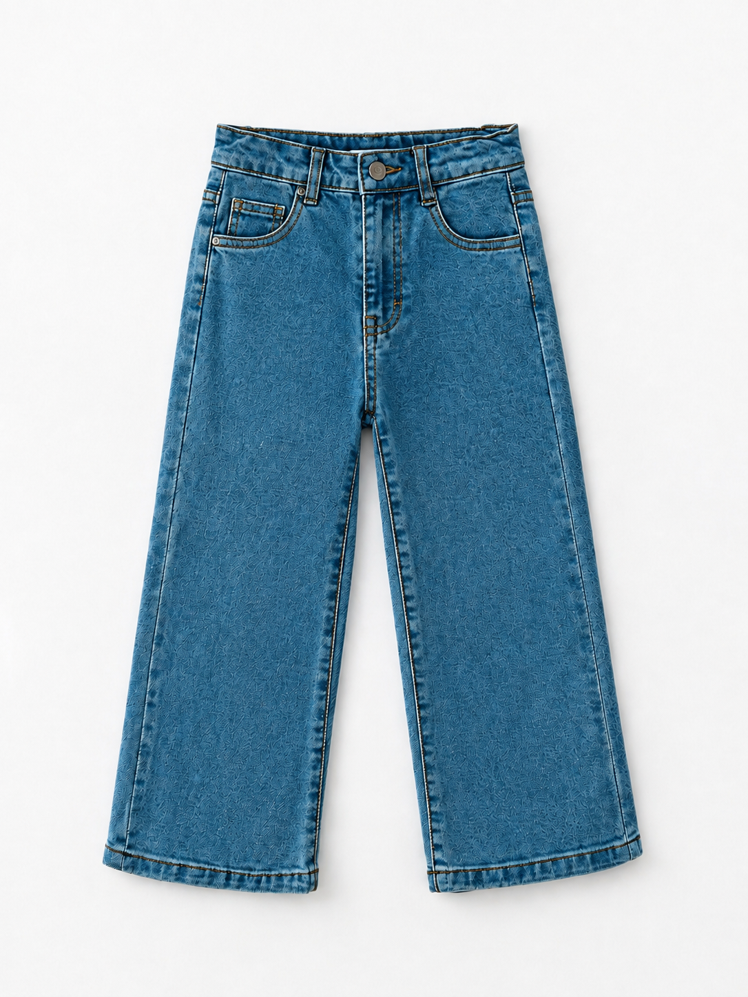 Girls Wide Leg Denim Jeans