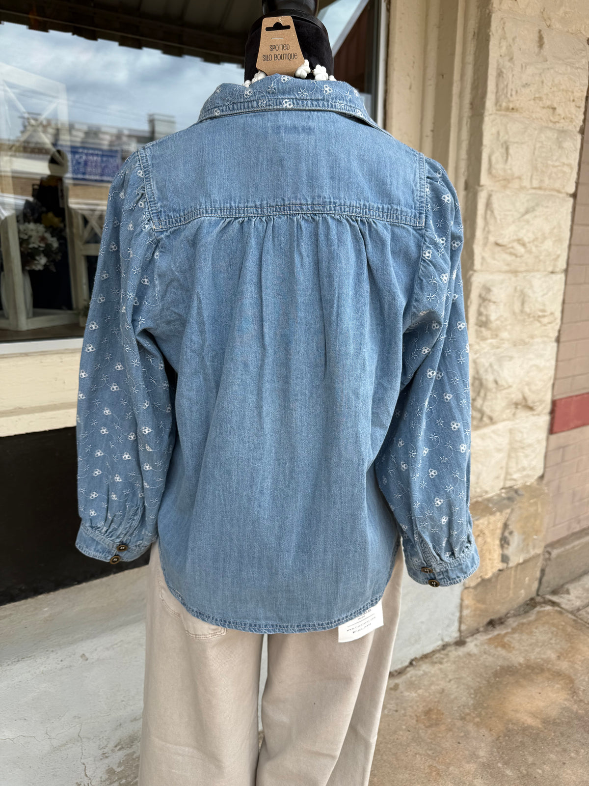The Charlotte Denim Blouse
