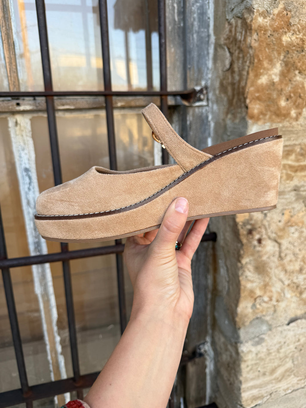Corky’s Camel Faux Suede Me Time