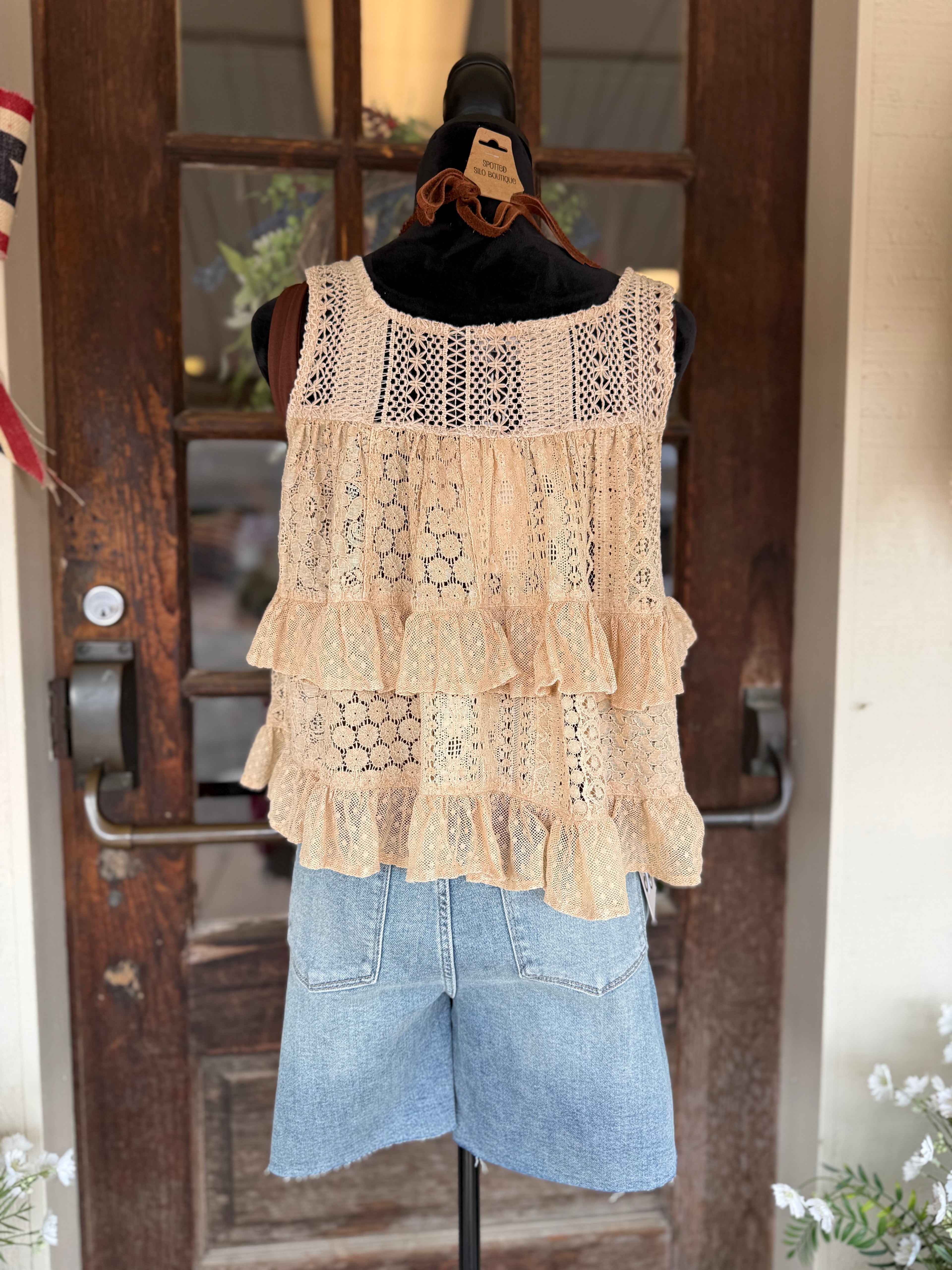 Darlin’ Lace Ruffle Top