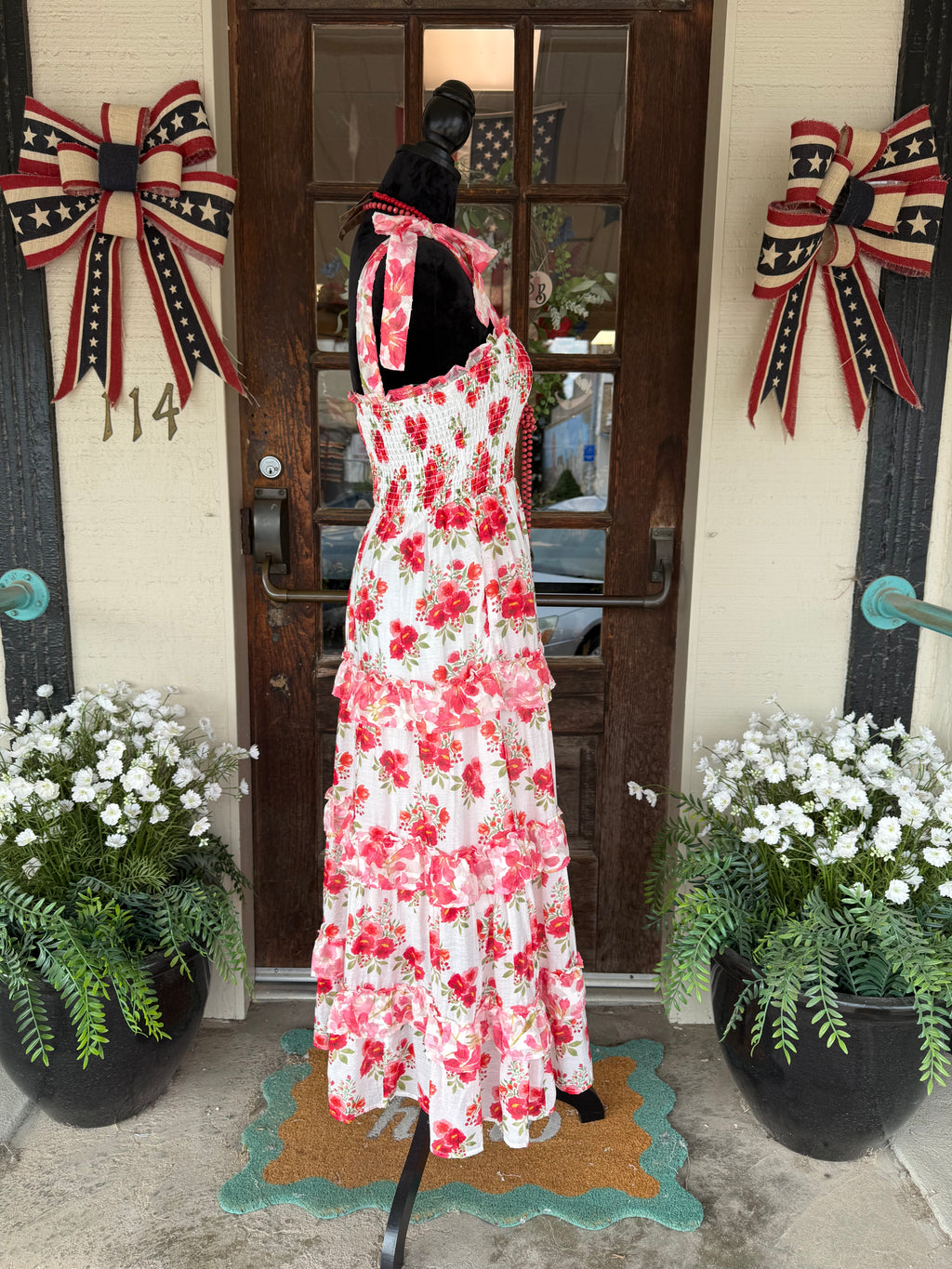 Rose Water Ruffle Dress