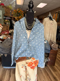 Dot About Denim Top