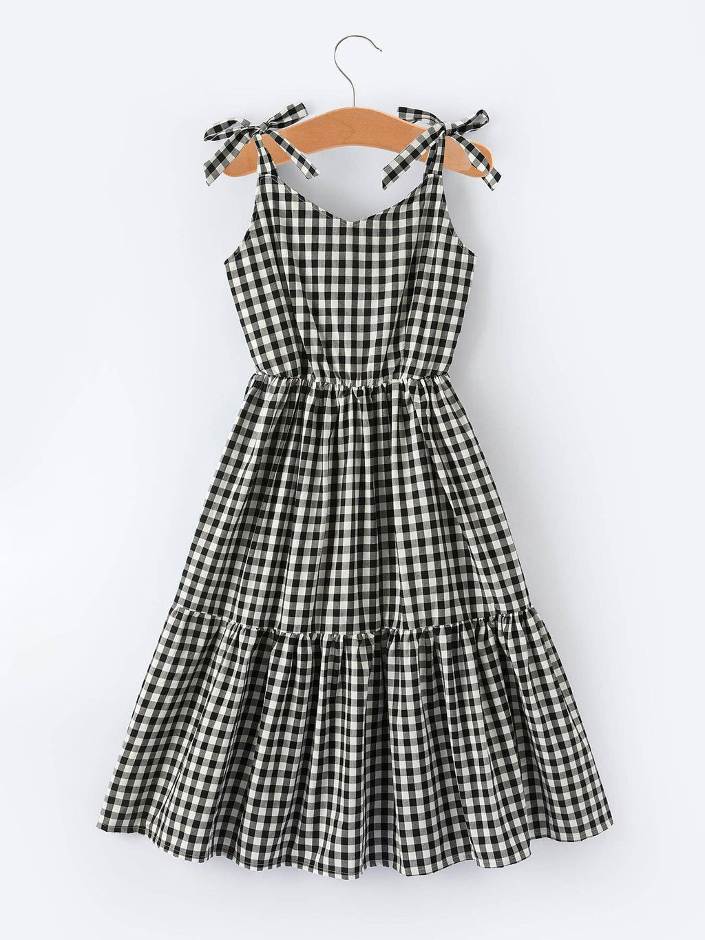 Porch Swing Gingham Smocked Dress