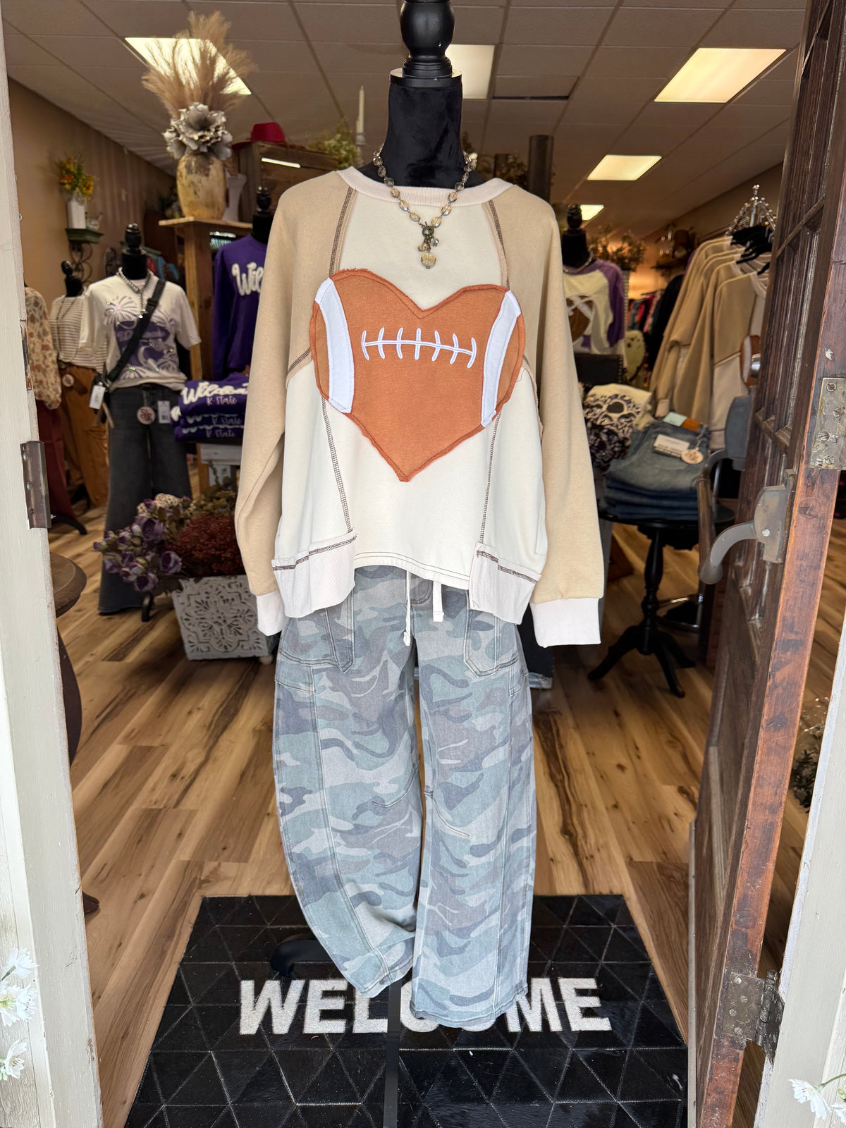 Risen Cool Girl Camo Barrel Pants