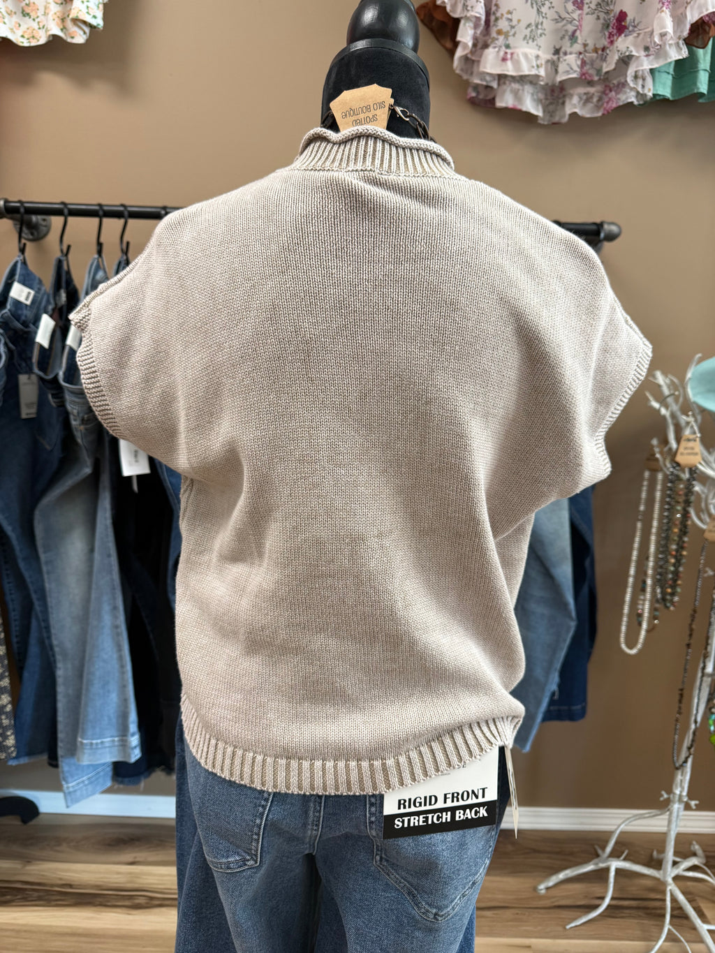 Taupe Takeover Knit Top
