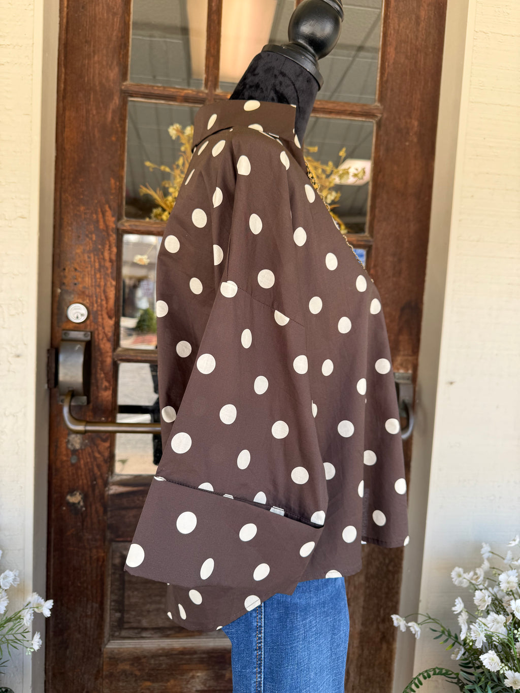 Espresso Dot Blouse