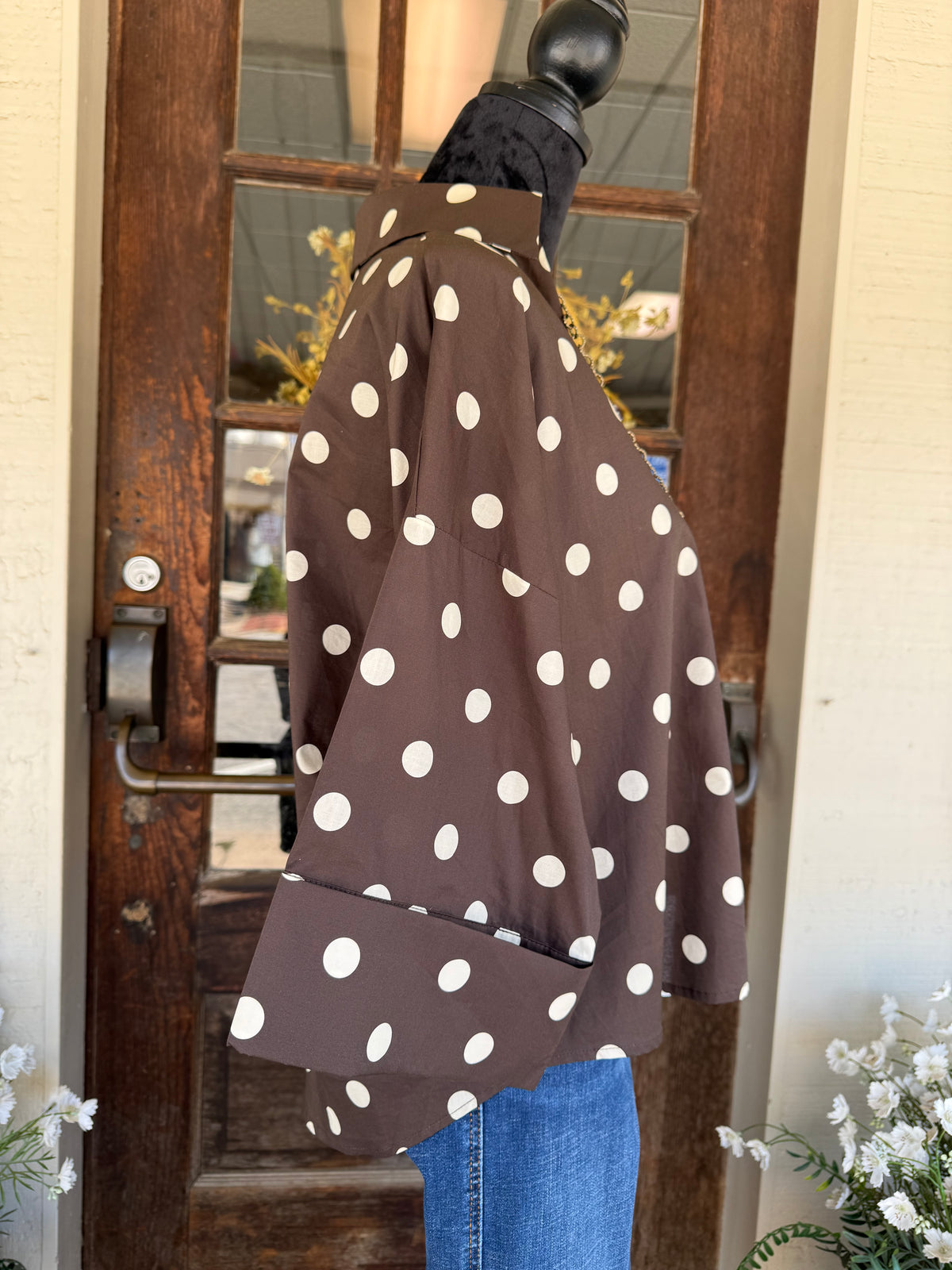 Espresso Dot Blouse