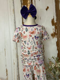Plum Feather Floral Bamboo PJ