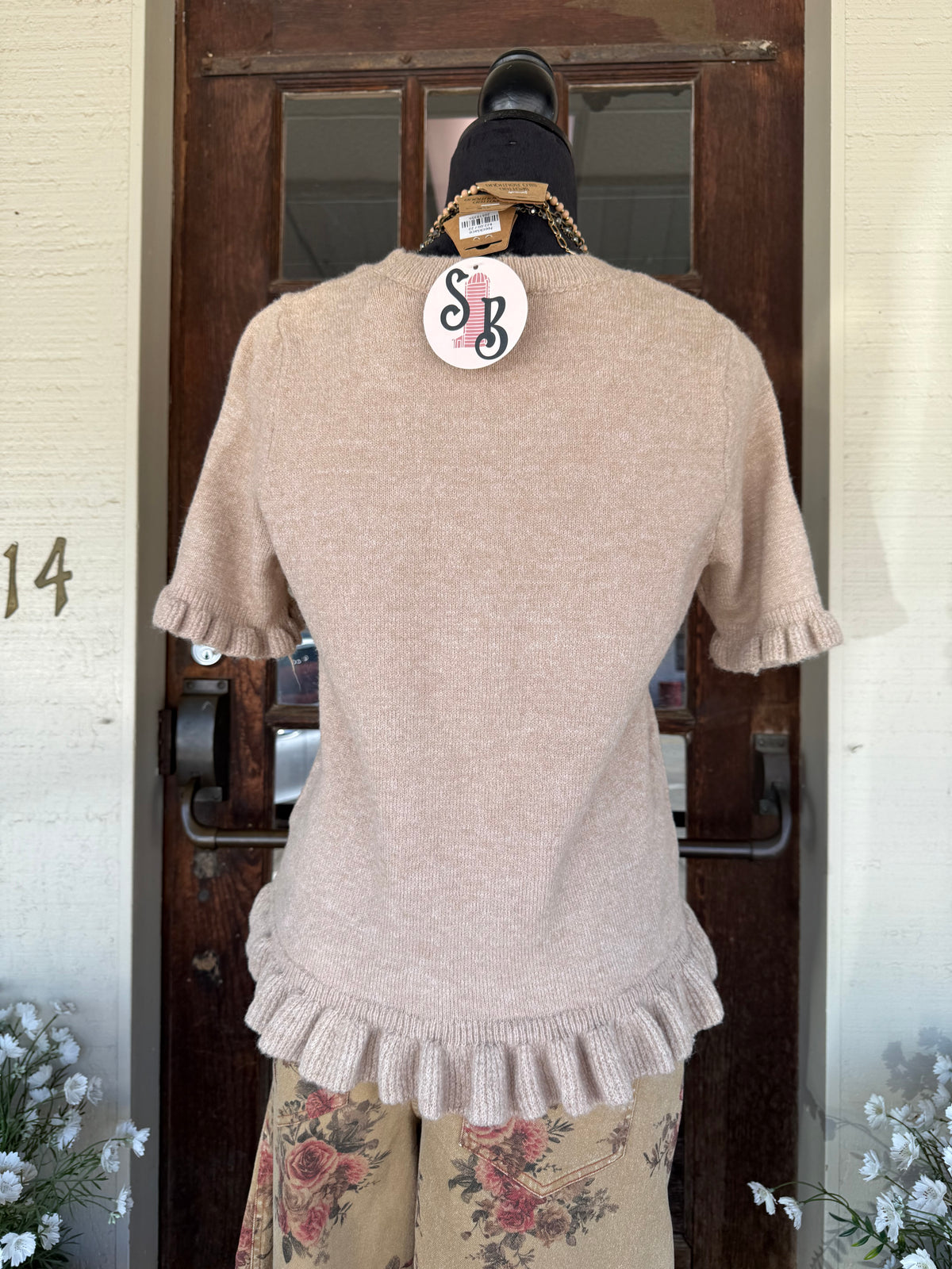 Sweet Cream Ruffle Sweater