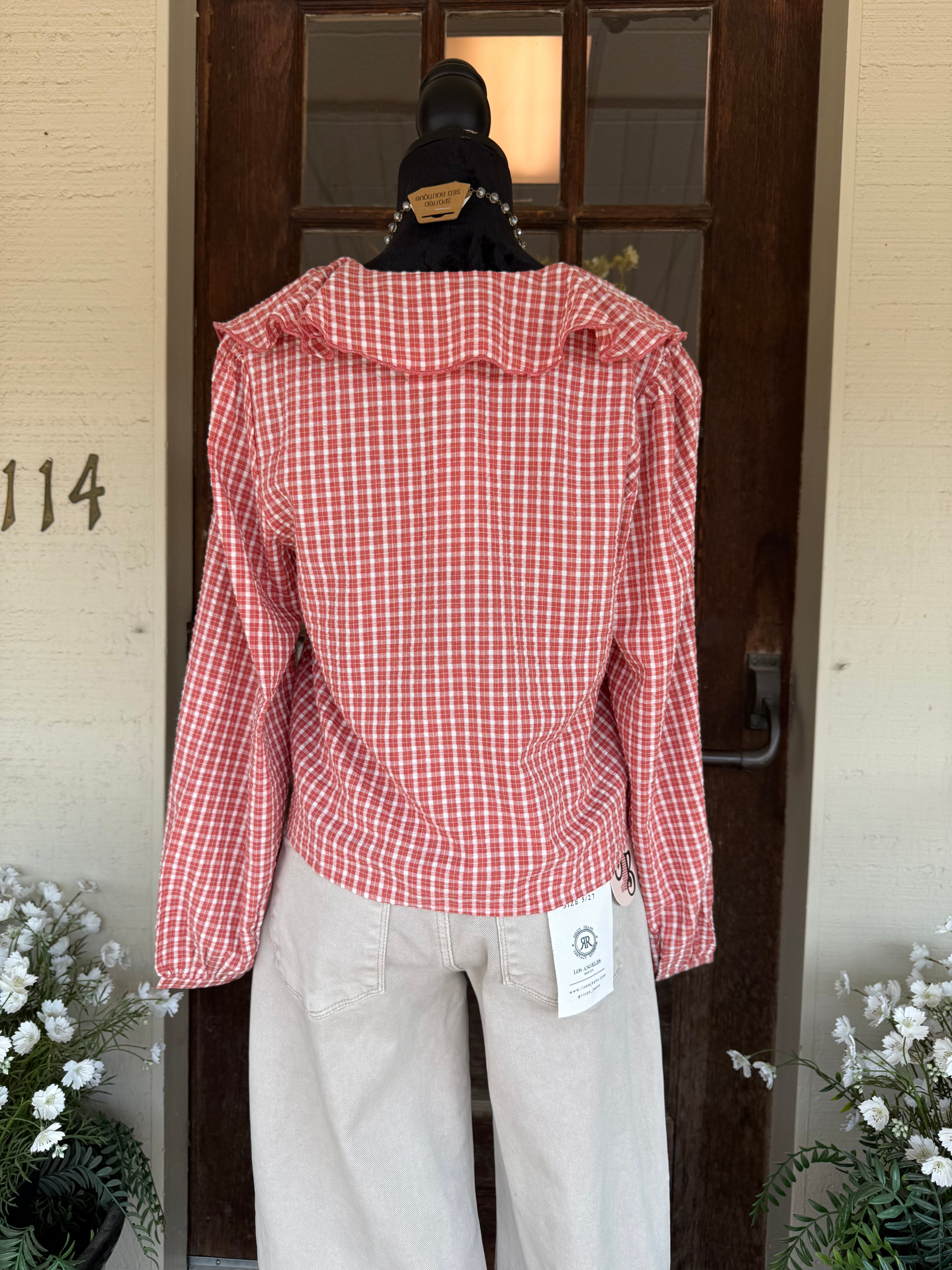 Sunday Picnic Ruffle Blouse