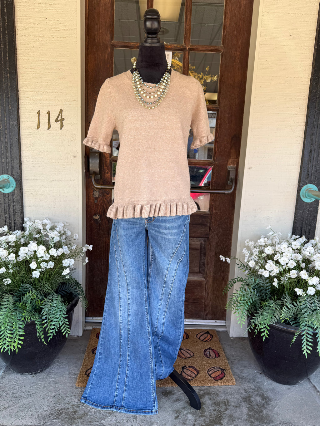 Sweet Cream Ruffle Sweater