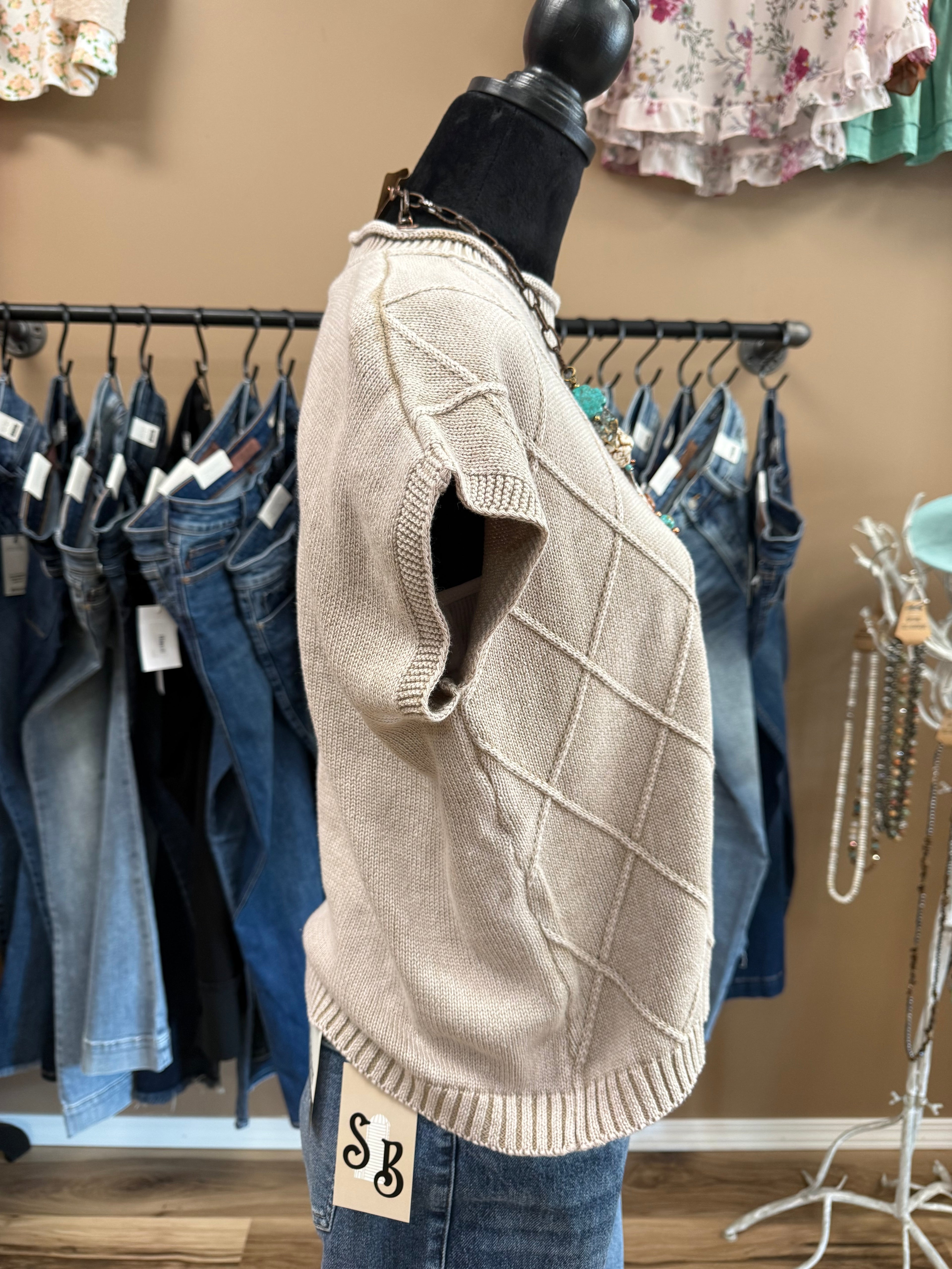 Taupe Takeover Knit Top