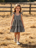 Porch Swing Gingham Girls Dress