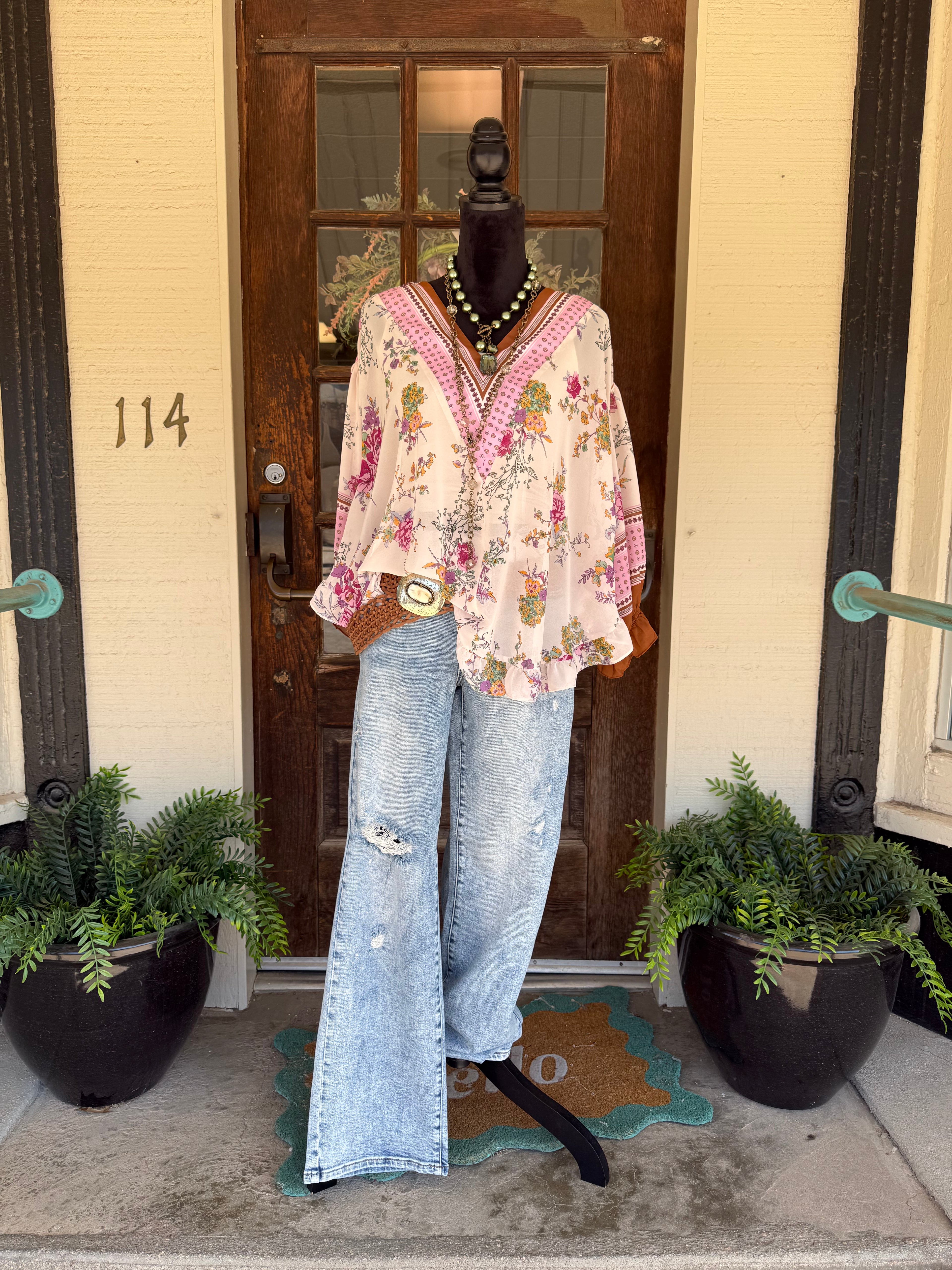 Blushing Petals Top