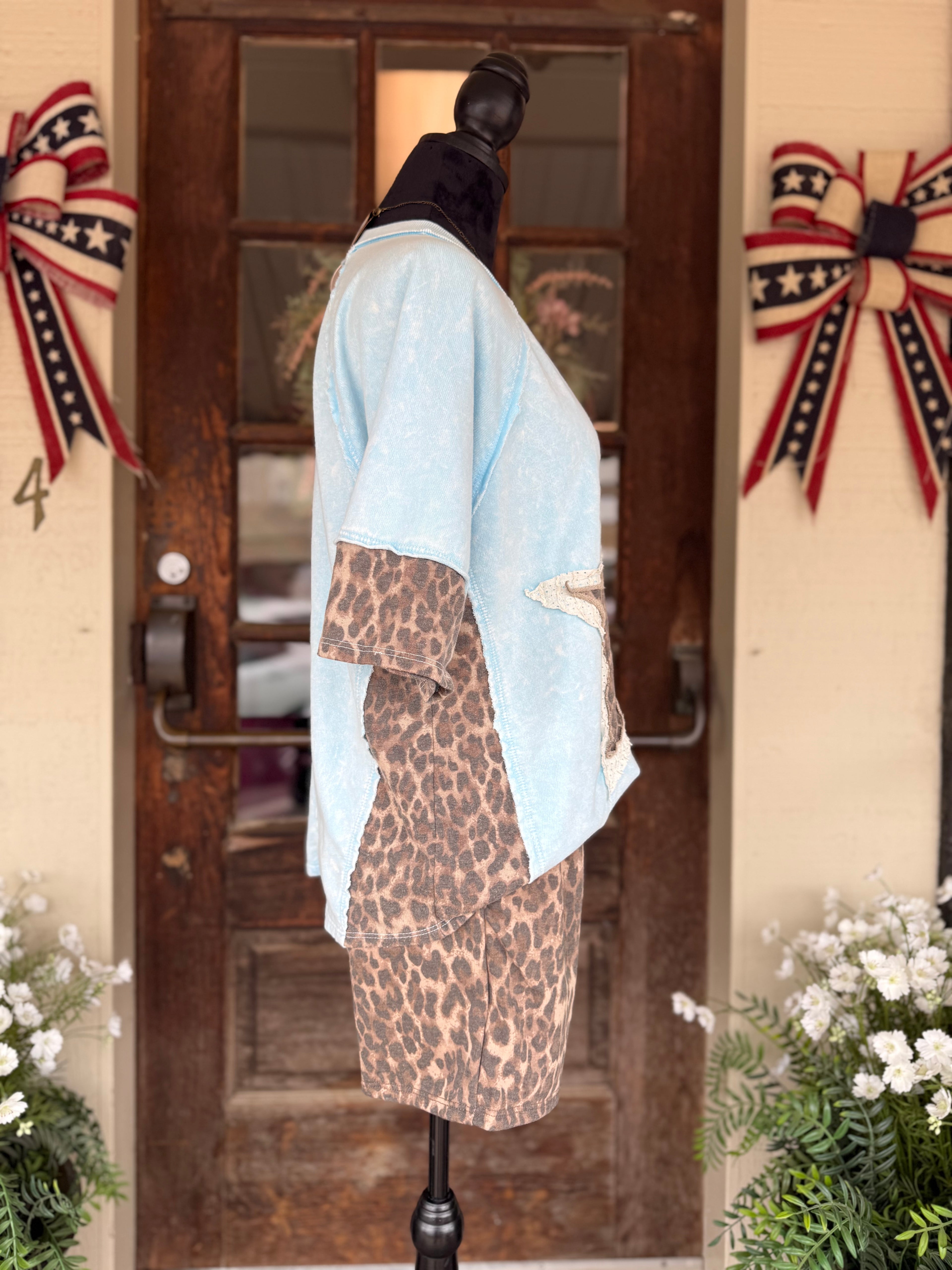 Baby Blue Rebel Top