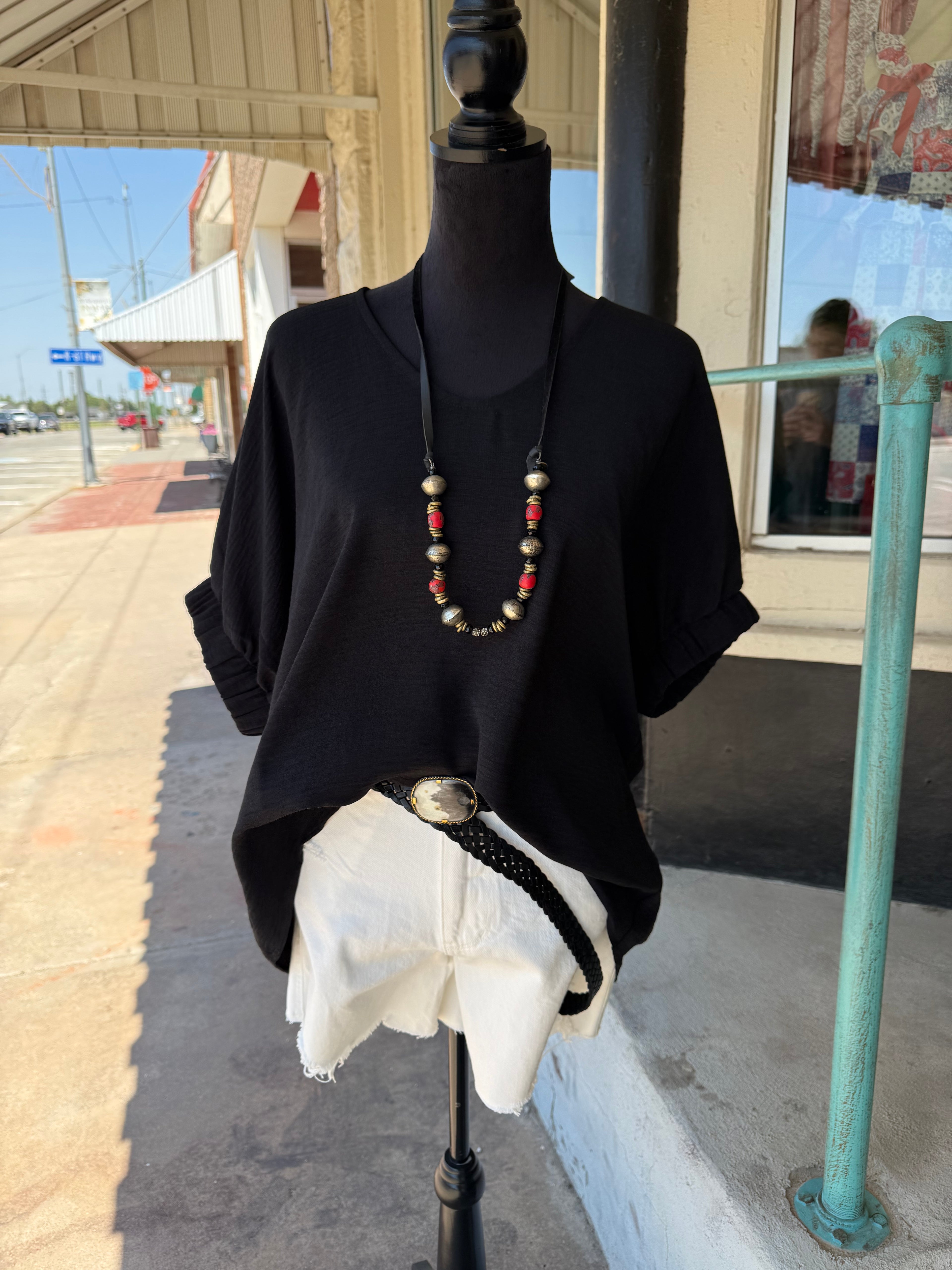 Black Day to Night Blouse