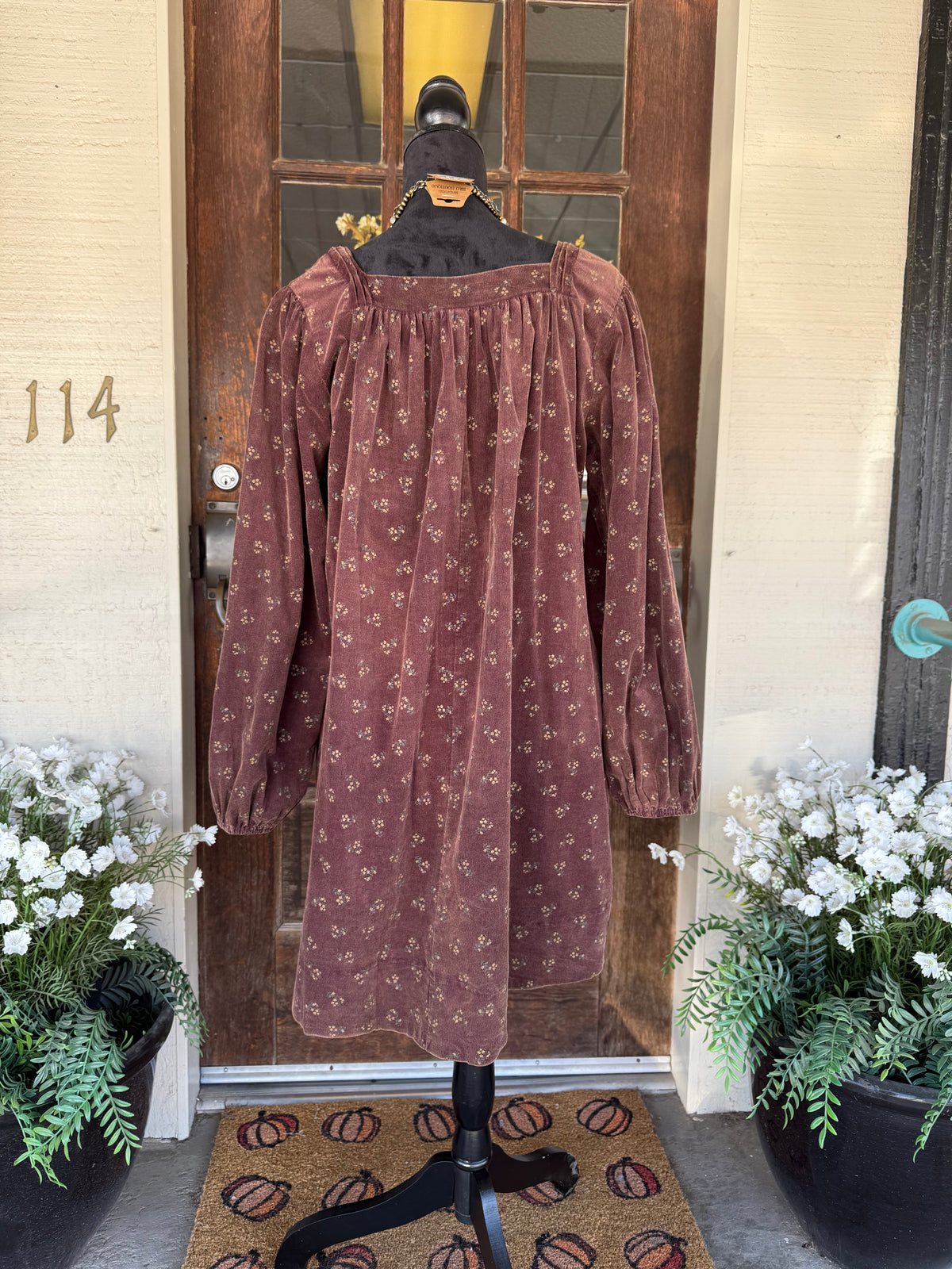 Country Roads Corduroy Dress