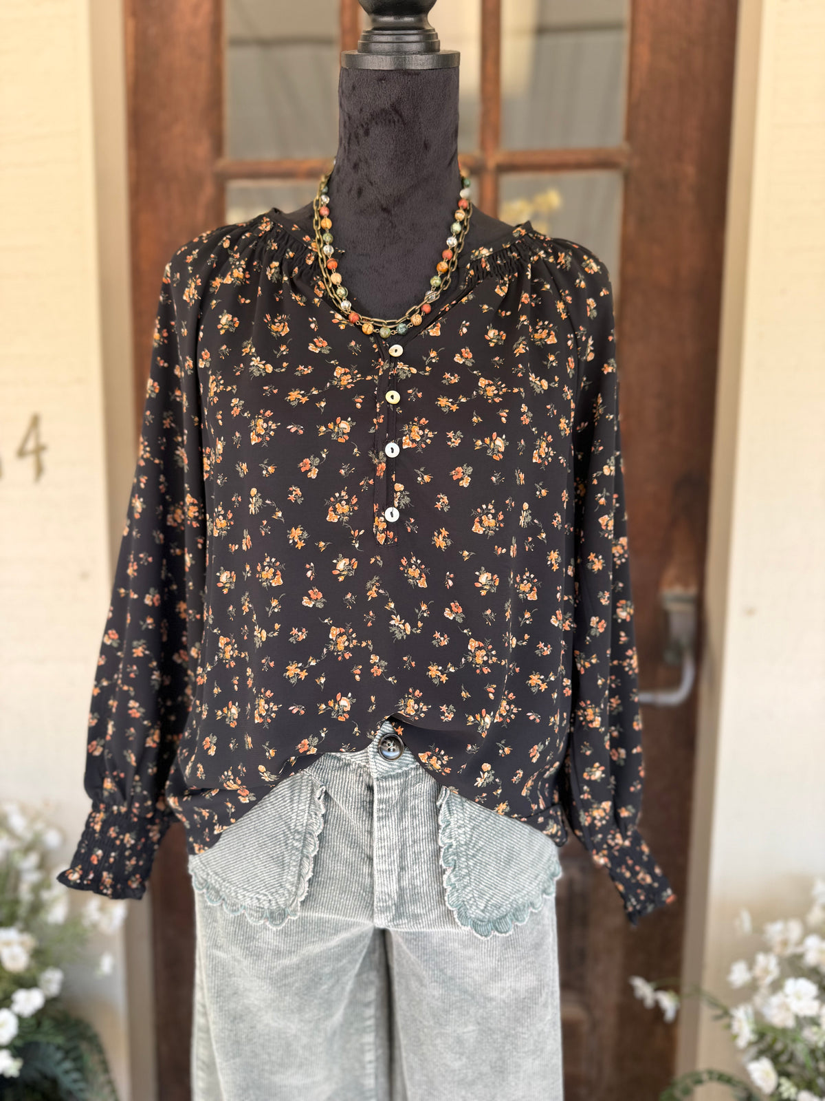 Midnight Meadow Blouse