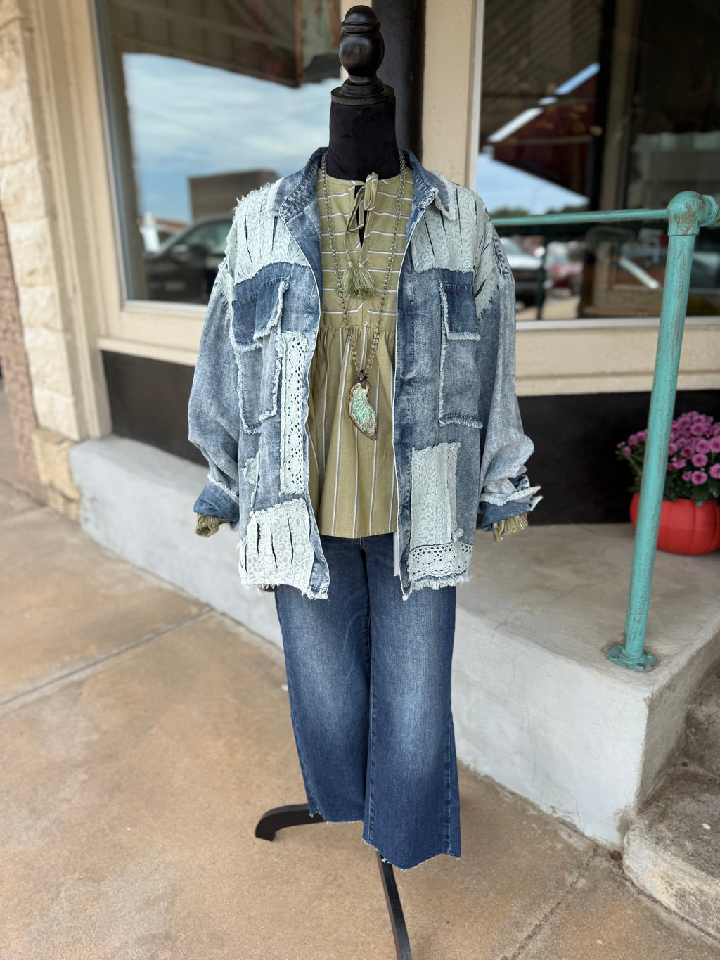 Olive Dune Tassel Top