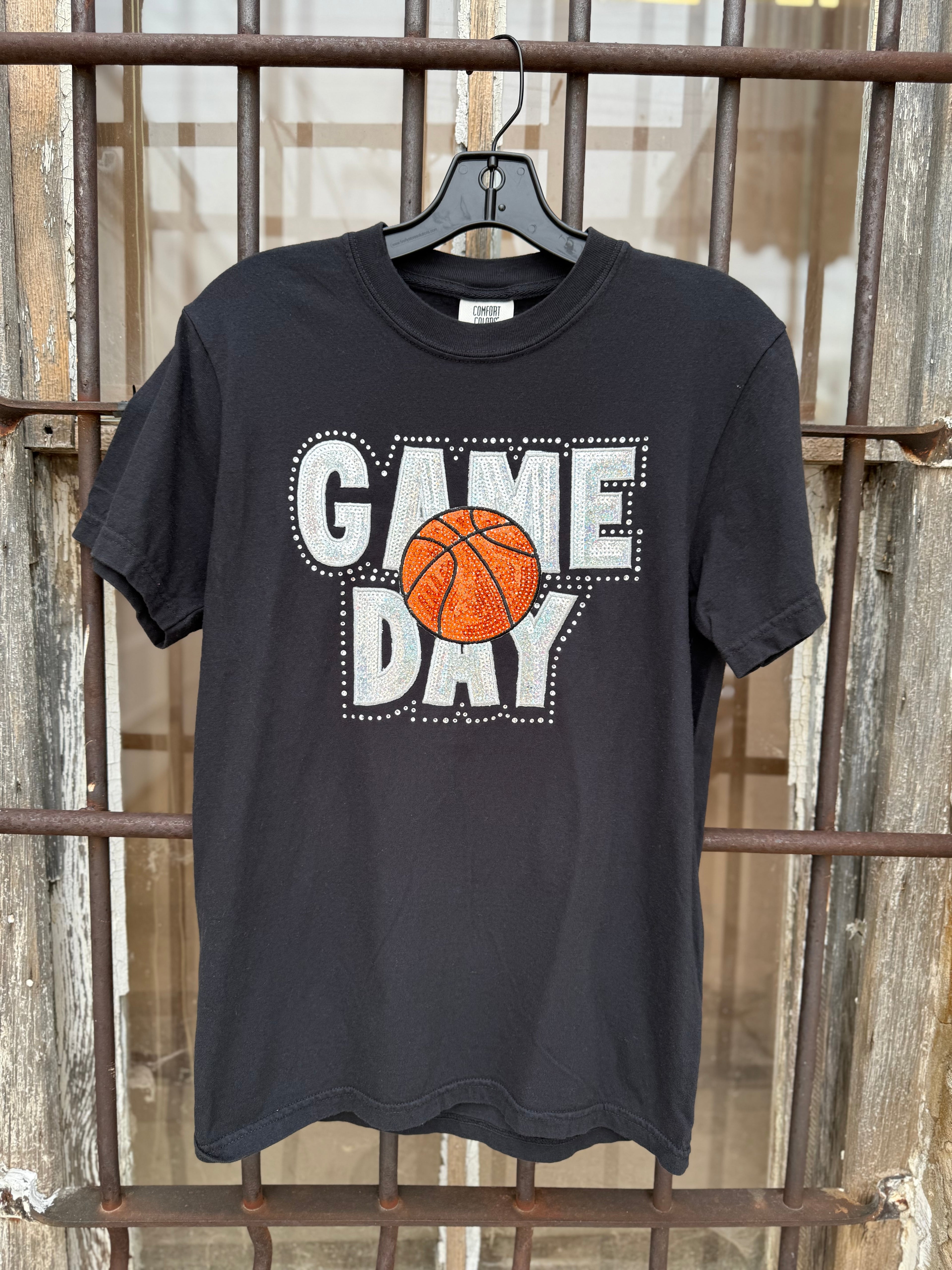 Glitzy Basketball Gameday Tee