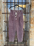 Plum Dust Barrel Pants