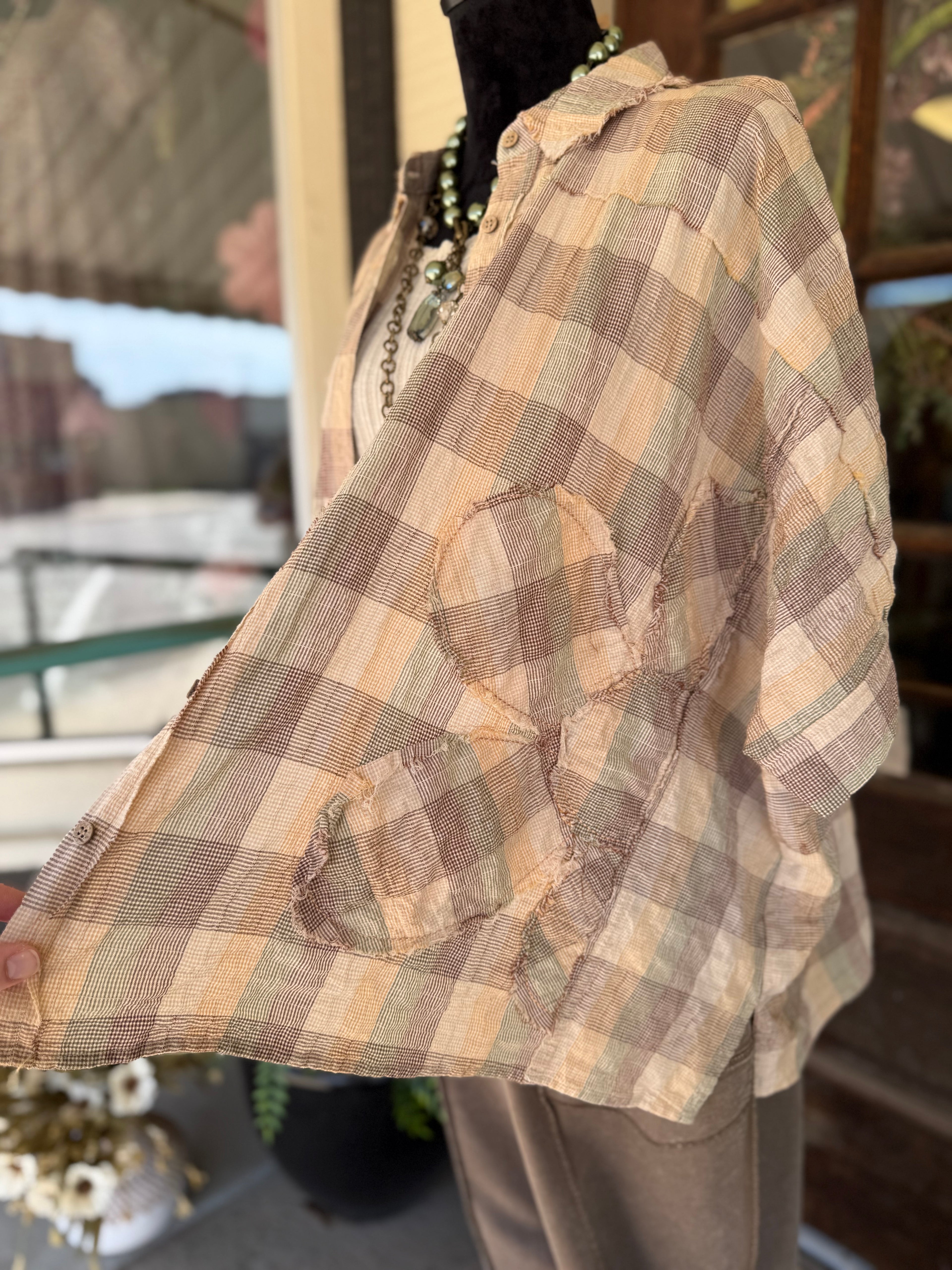 Golden Daisy Patch Top