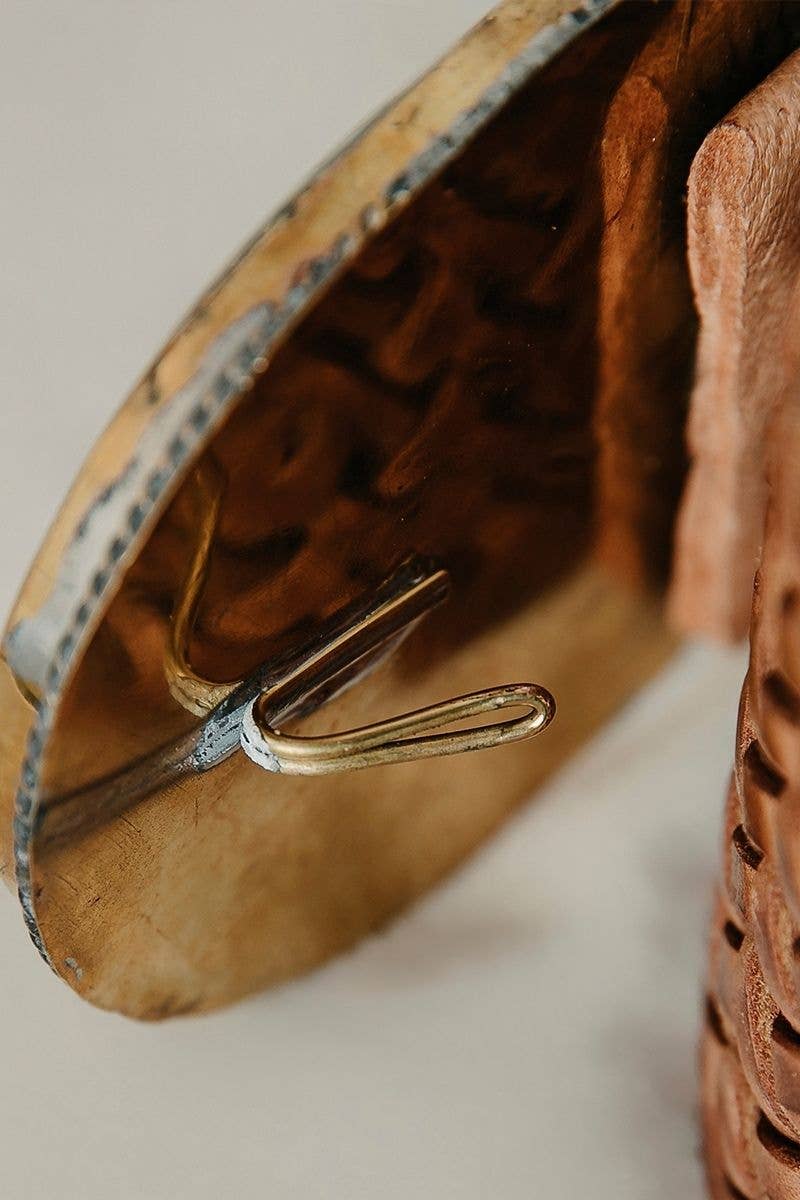 WIDE PLUTO BROWN LEATHER BELT