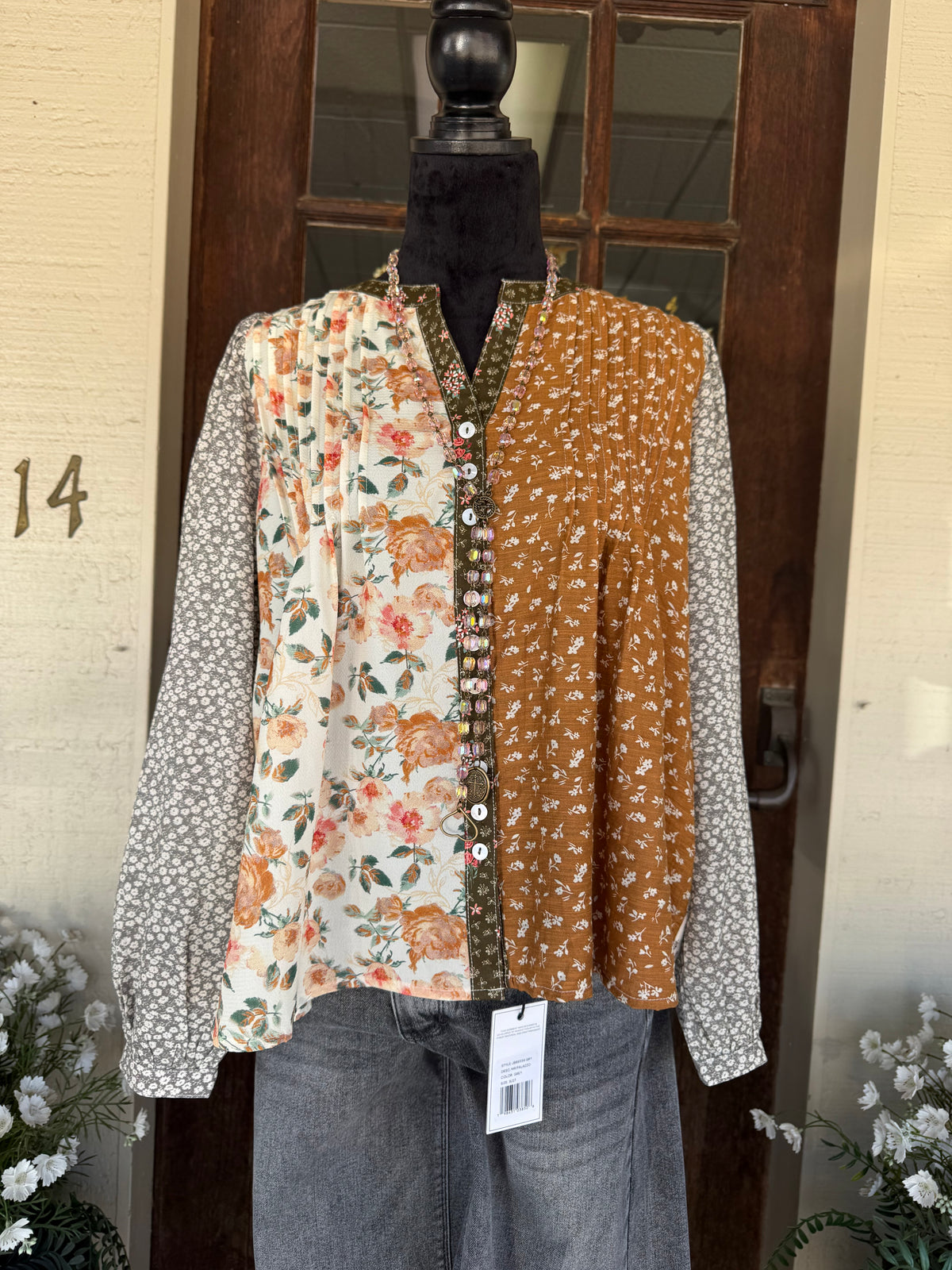 Orchid Whisper Floral Blouse