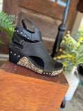 Corky's Carley Black Floral Wrap