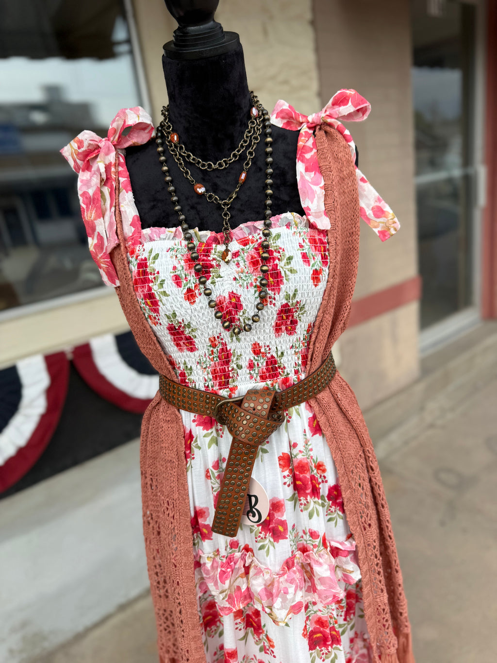 Rose Water Ruffle Dress