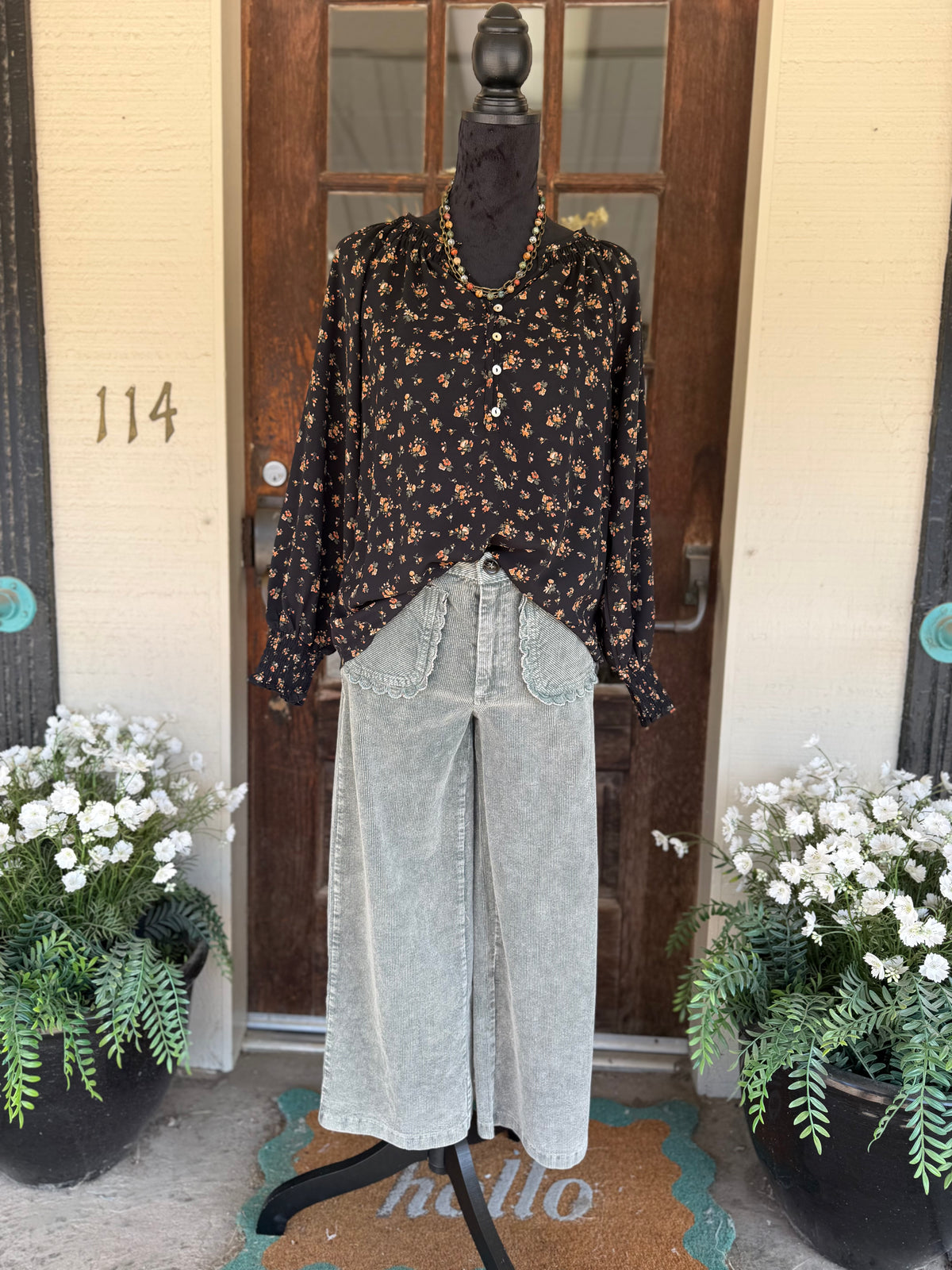 Midnight Meadow Blouse