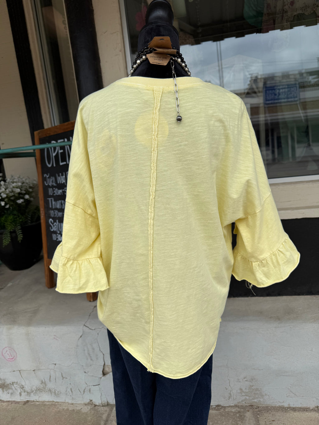 Lemon Drop Ruffle Tee