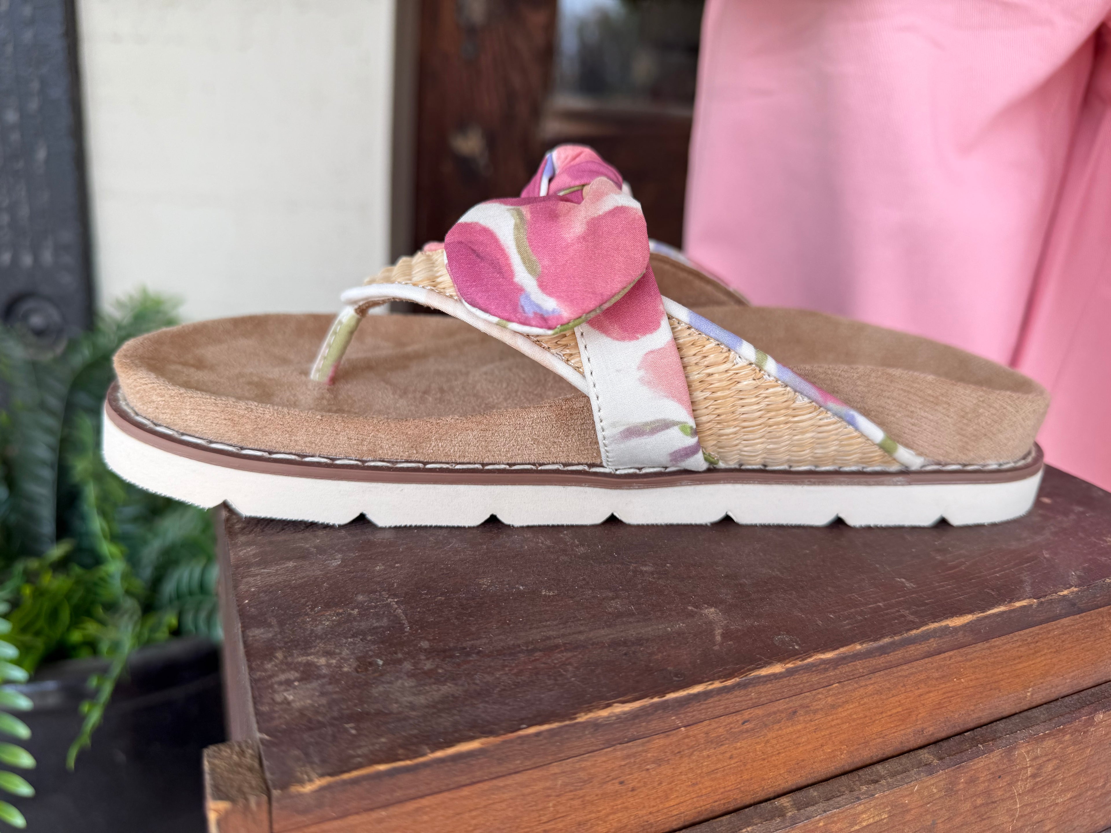 Corky's Floral Never Settle Flip Flop