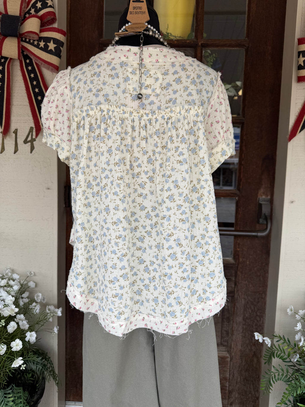 Front Porch Floral Top