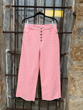 Sweet Peony Button Pants