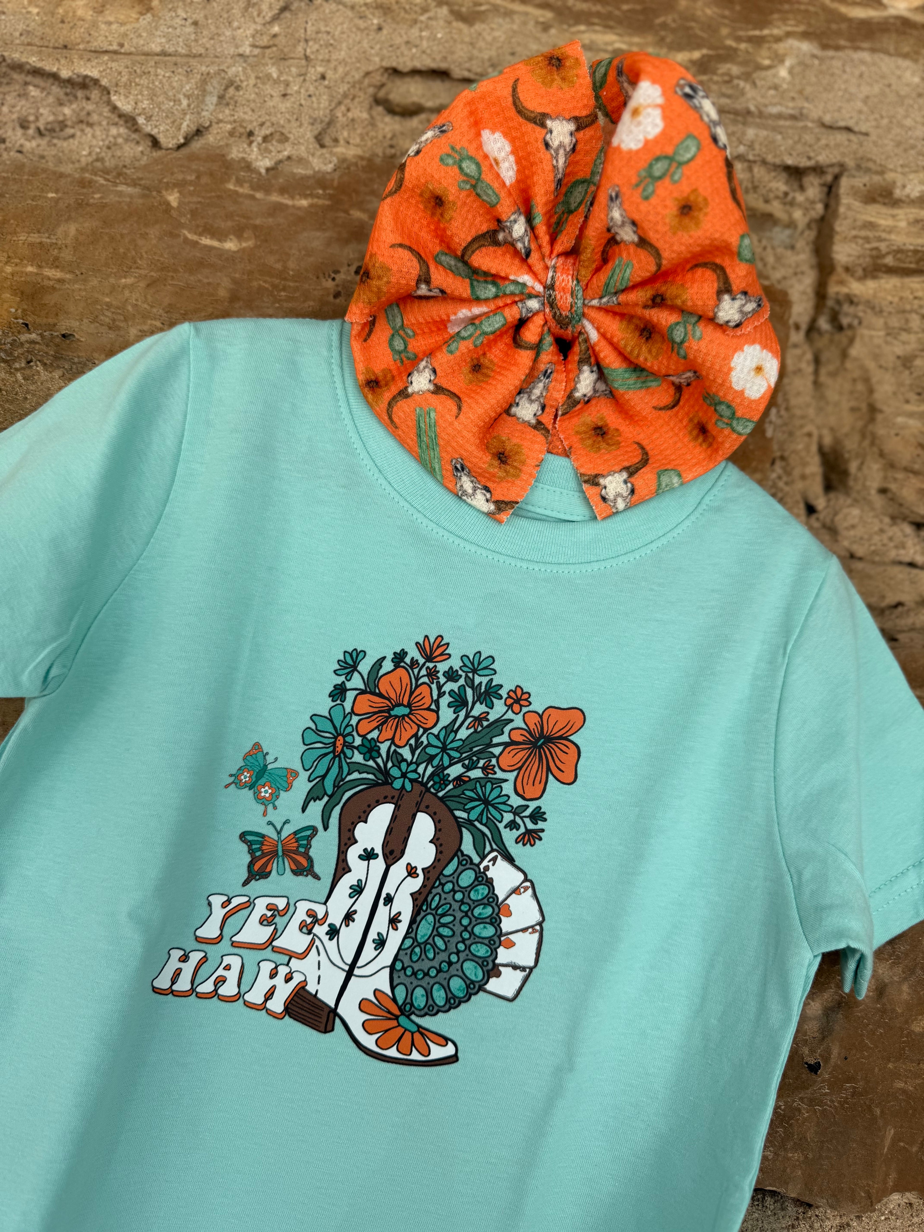 Yee Haw Turquoise Tee