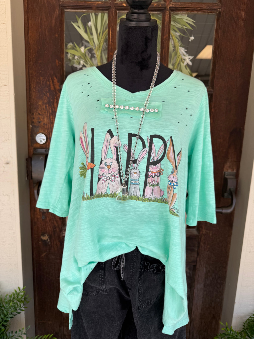 Happy Bunny Bling Tee