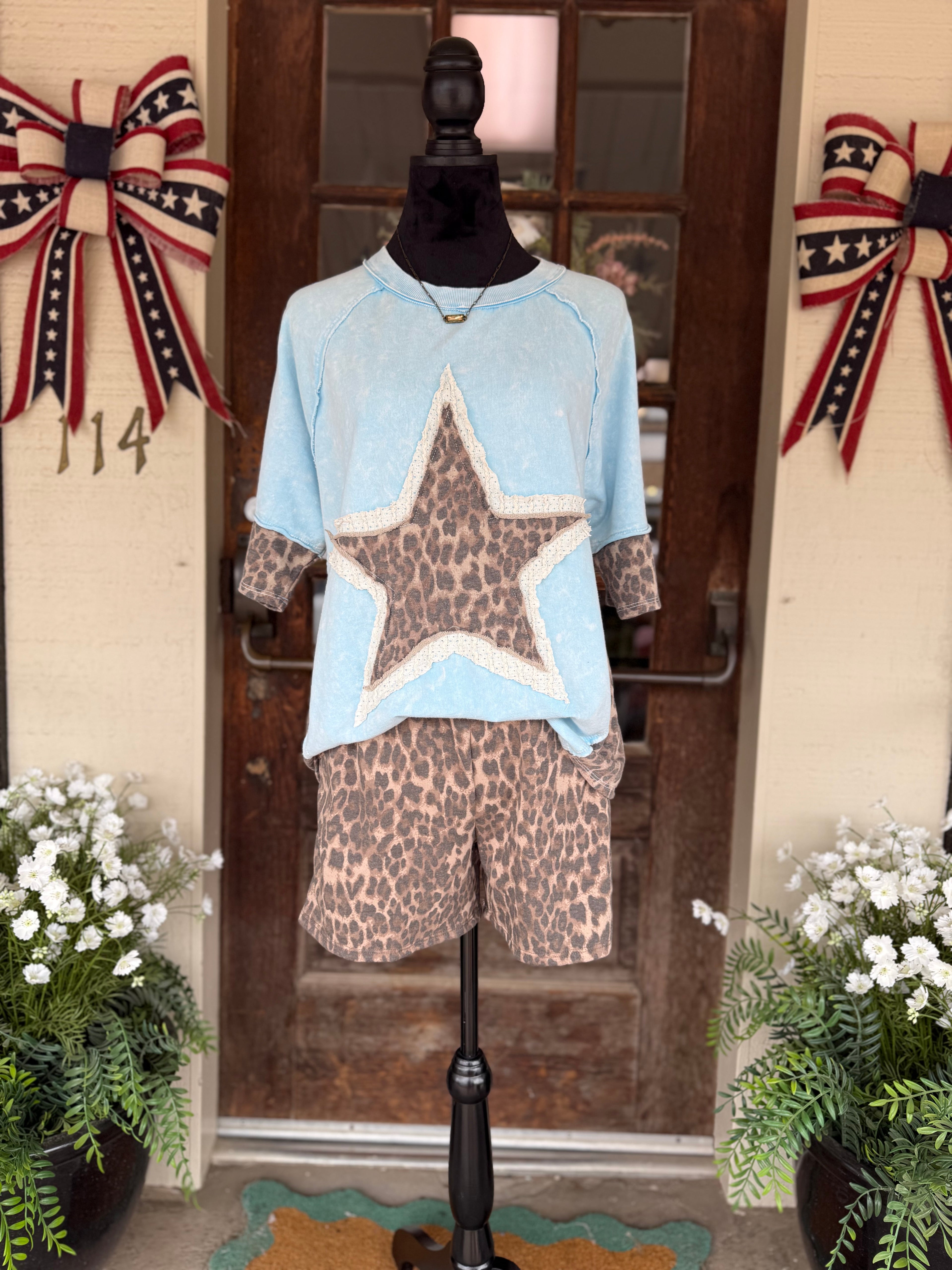 Baby Blue Rebel Top