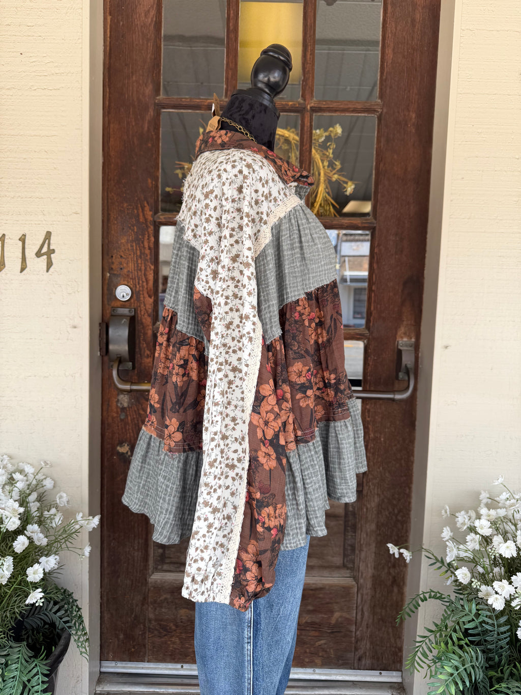 Autumn Story Patchwork Blouse