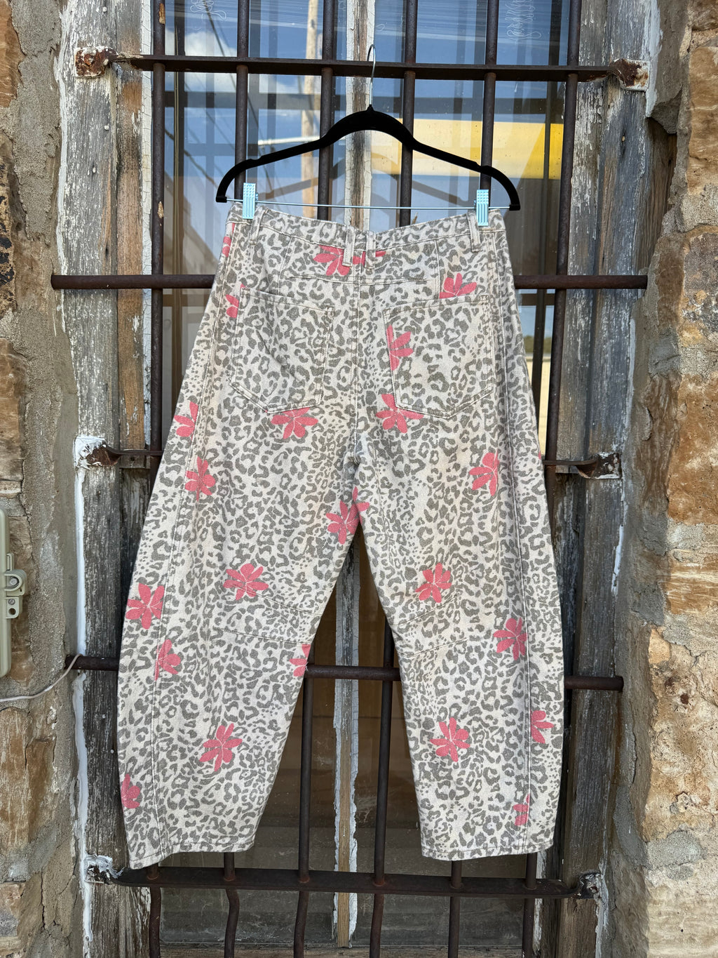 Rose Wild Barrel Pants