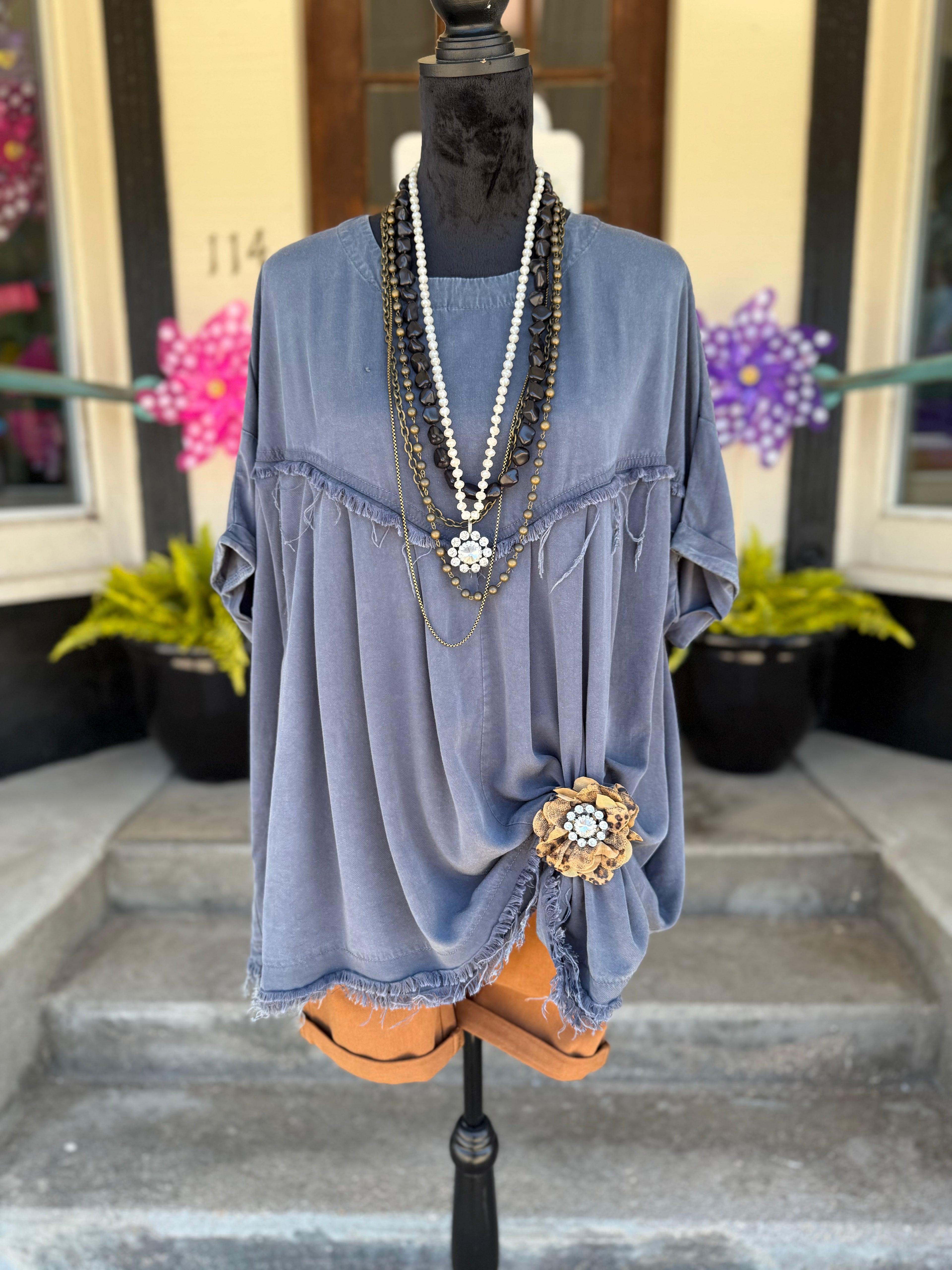 Navy Daze Top